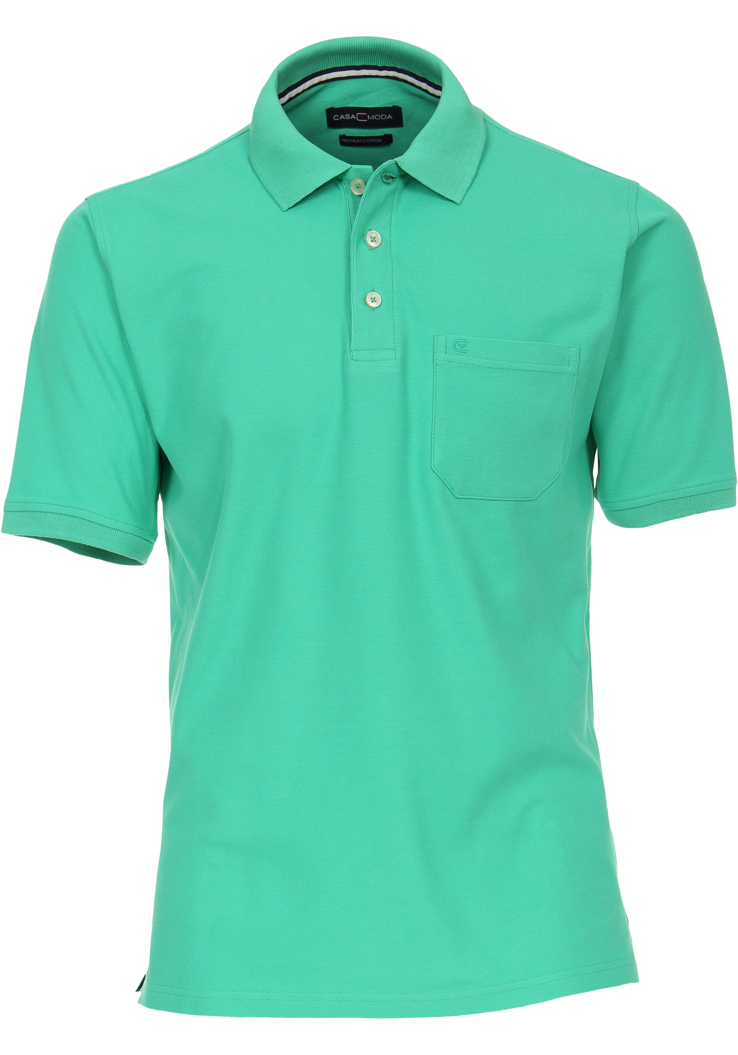 CASA MODA comfort fit heren polo, groen