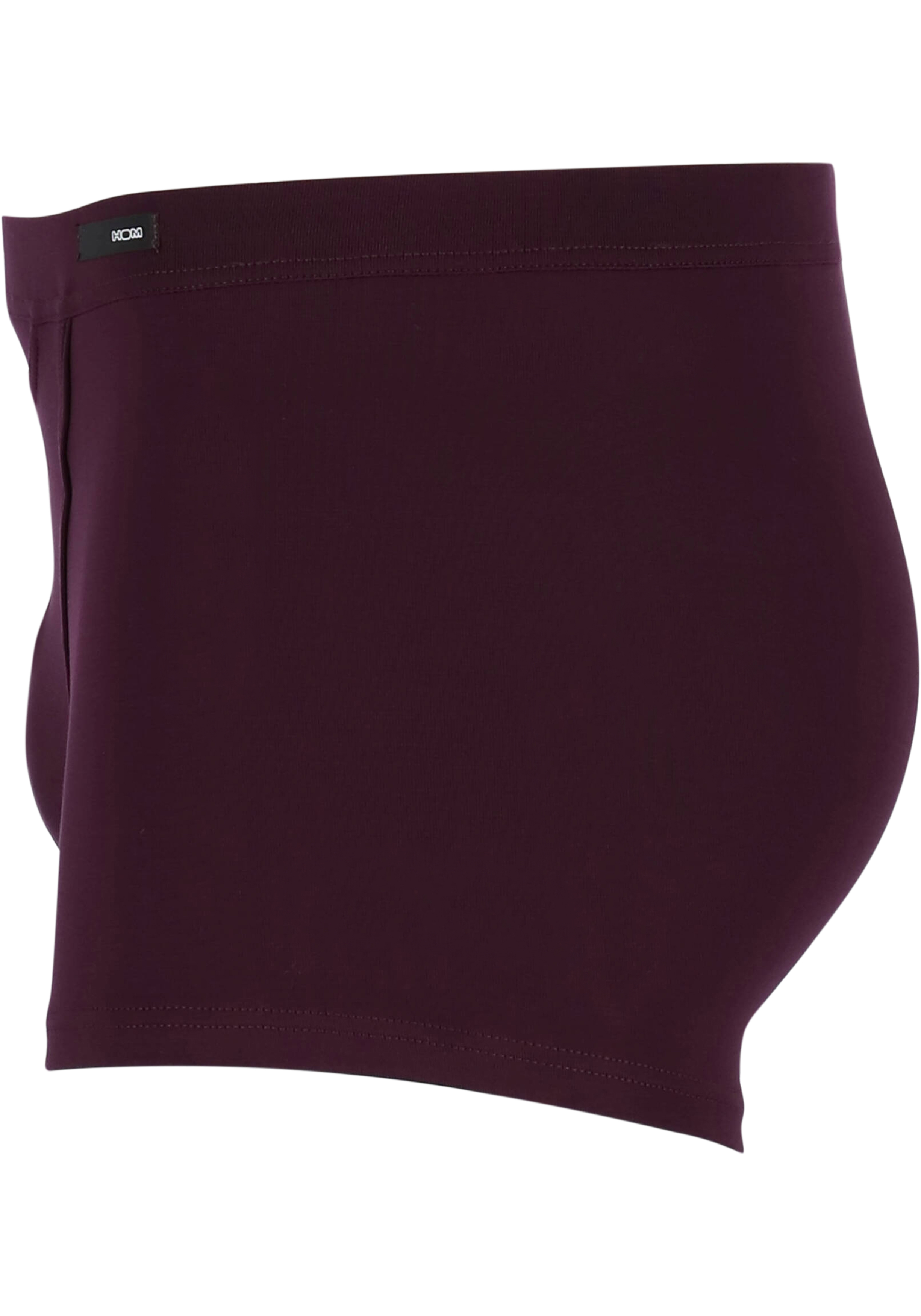HOM Tencel soft comfort boxer briefs HO1 (1-pack), heren boxer kort met horizontale gulp, bordeaux