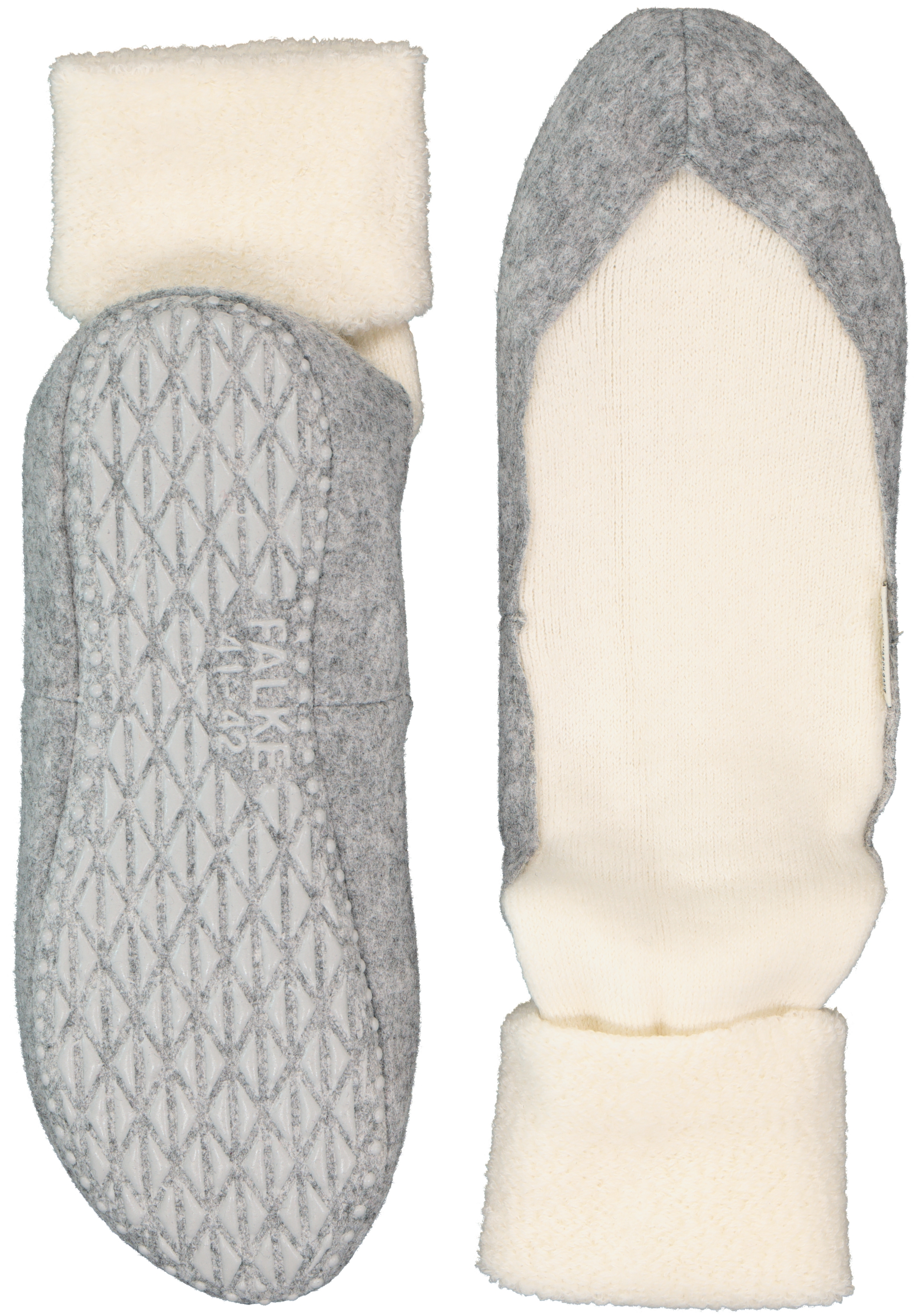 FALKE Cosyshoe dames huissokken, ecru (off-white)