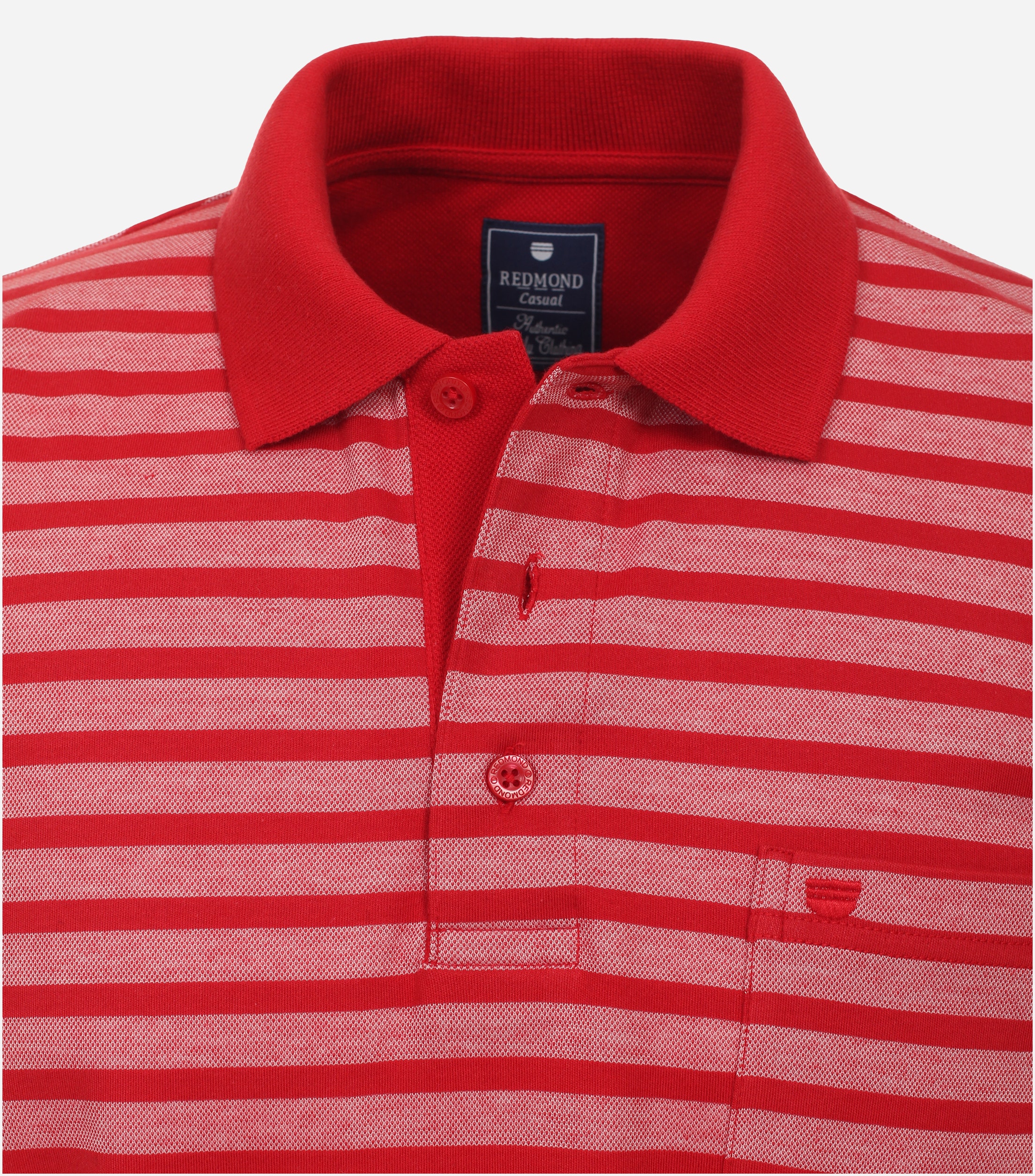 Redmond regular fit heren polo, pique, rood