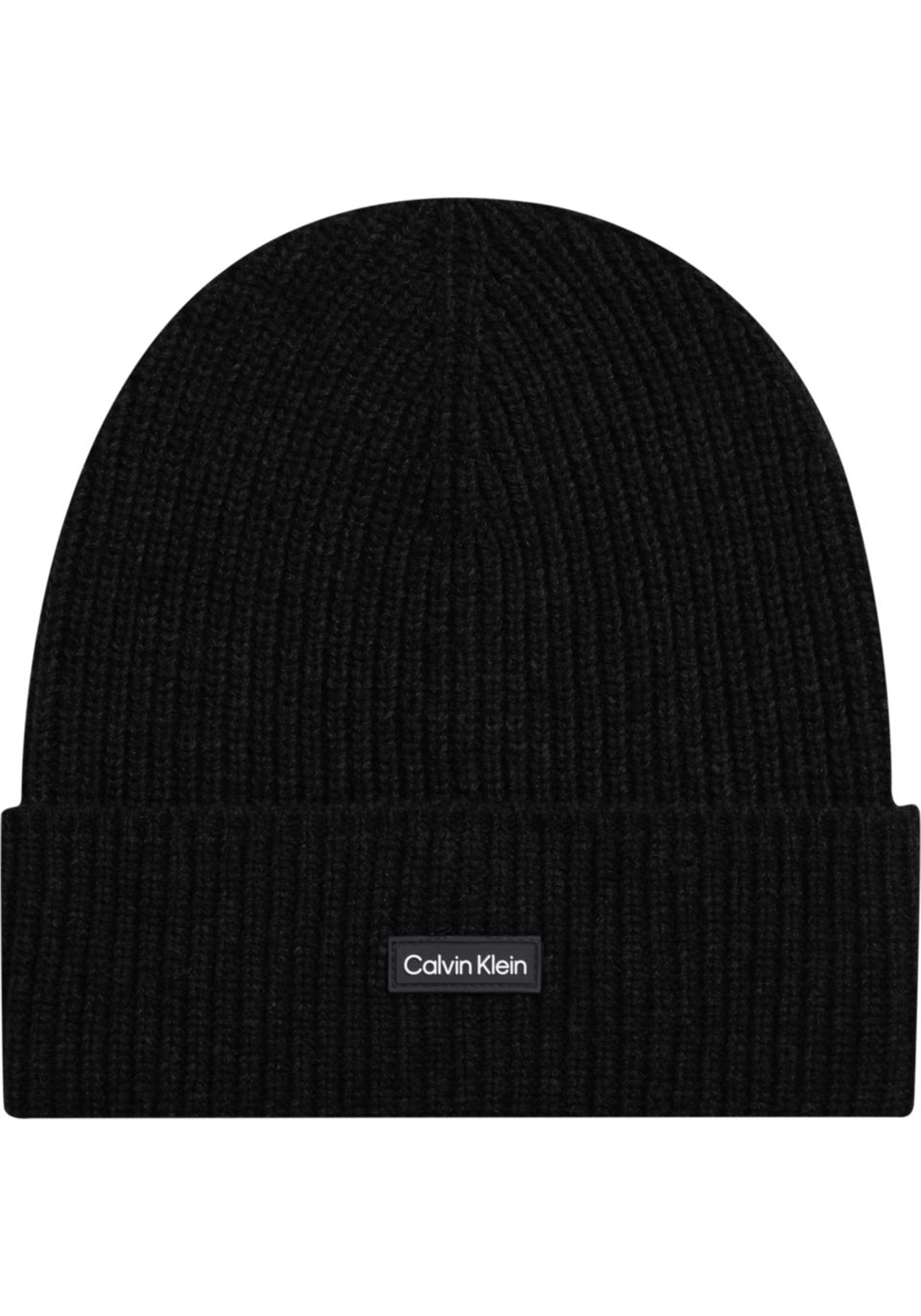 Calvin Klein muts, daddy wool beanie, zwart