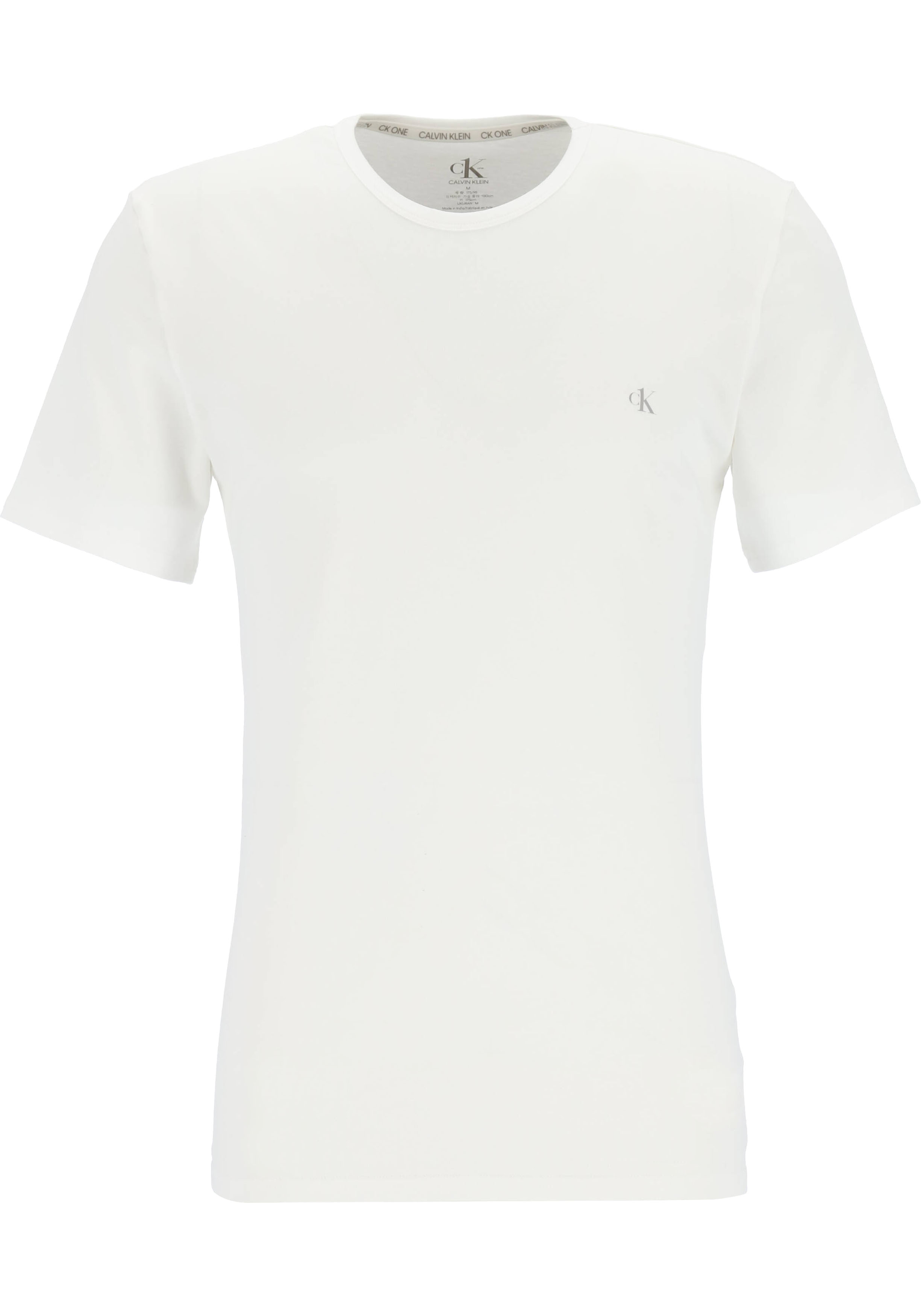 Calvin Klein CK ONE cotton crew neck T-shirts (2-pack), heren T-shirts O-hals, wit