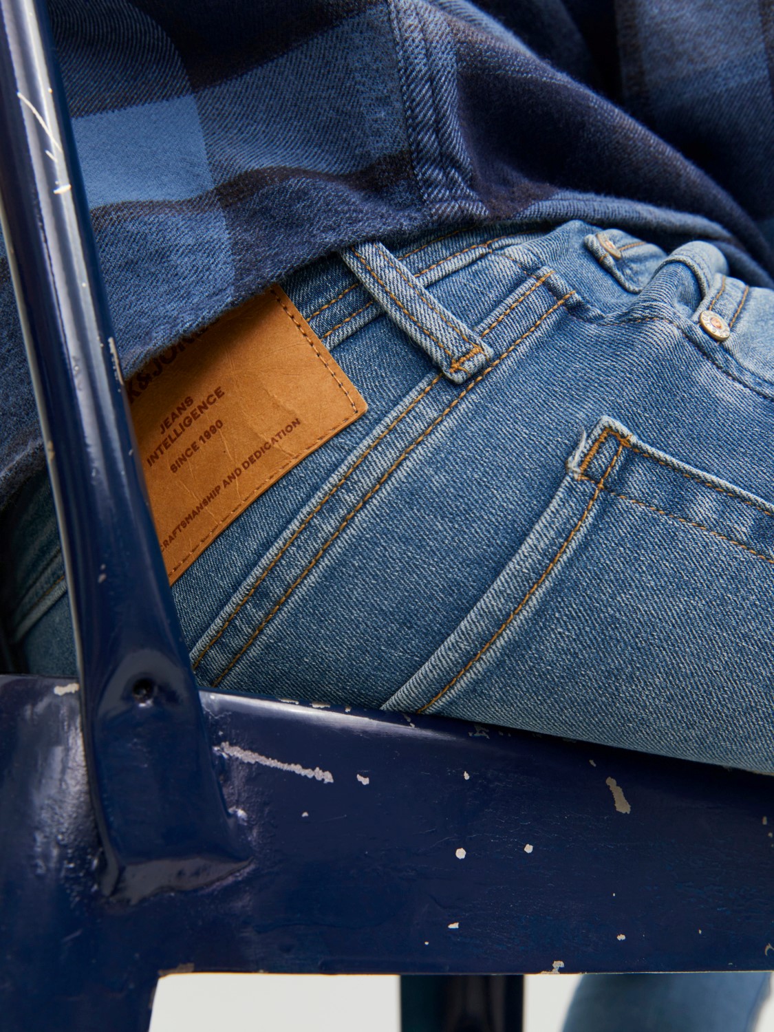 JACK & JONES Tom Original loose fit, heren jeans, denimblauw