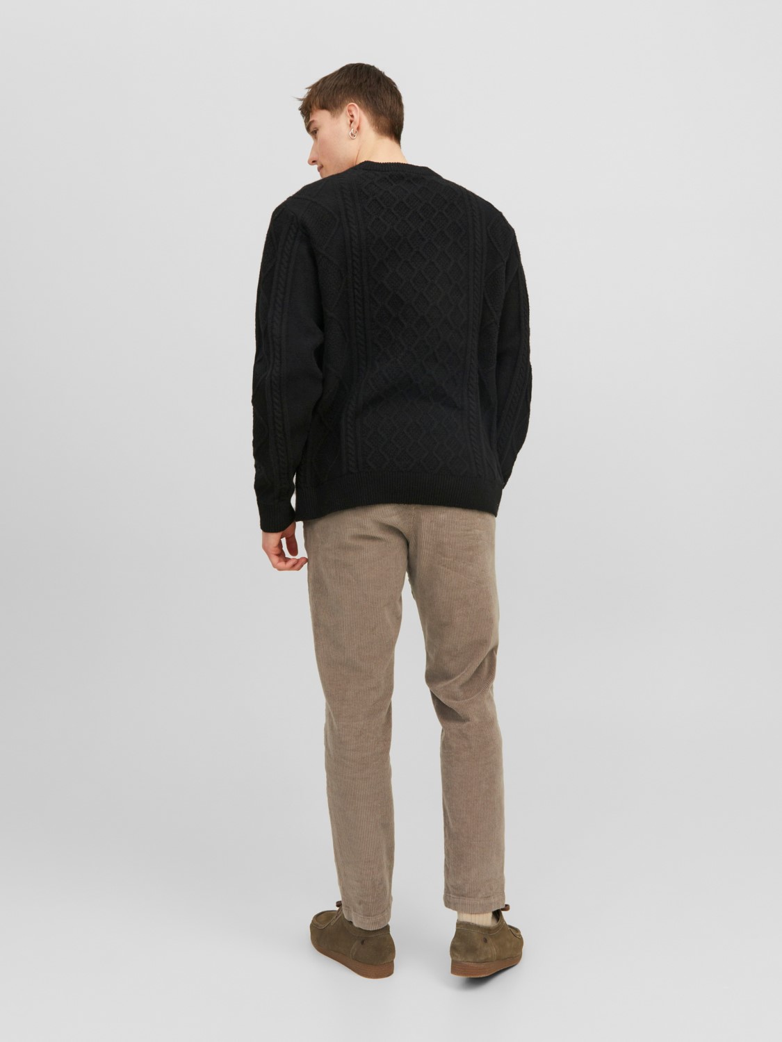 JACK & JONES Ace Harvey Corduroy Chino relaxed fit, heren chino, beige