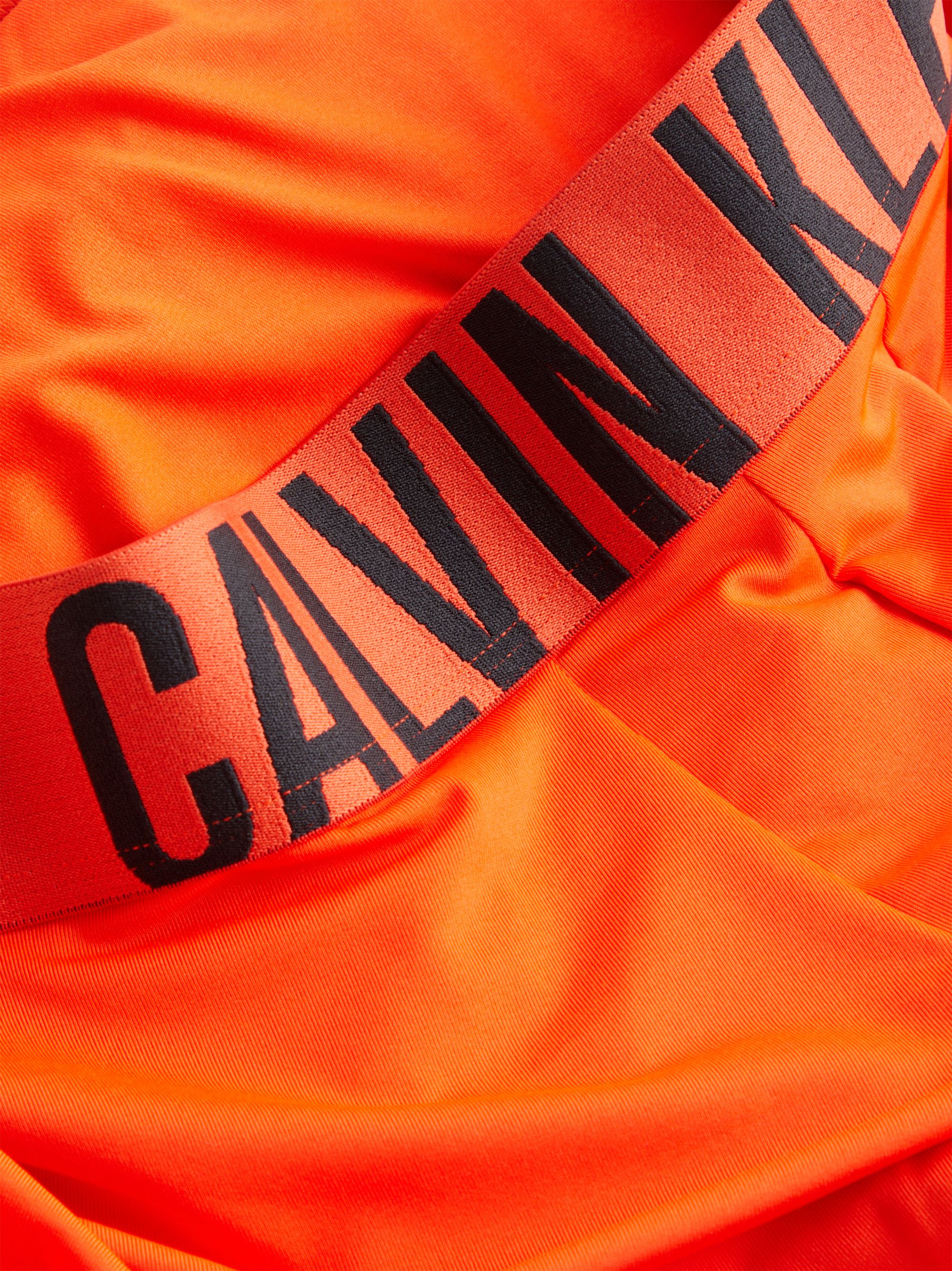 Calvin Klein Trunk (3-pack), heren boxers normale lengte, kobaltblauw, oranje, grijs