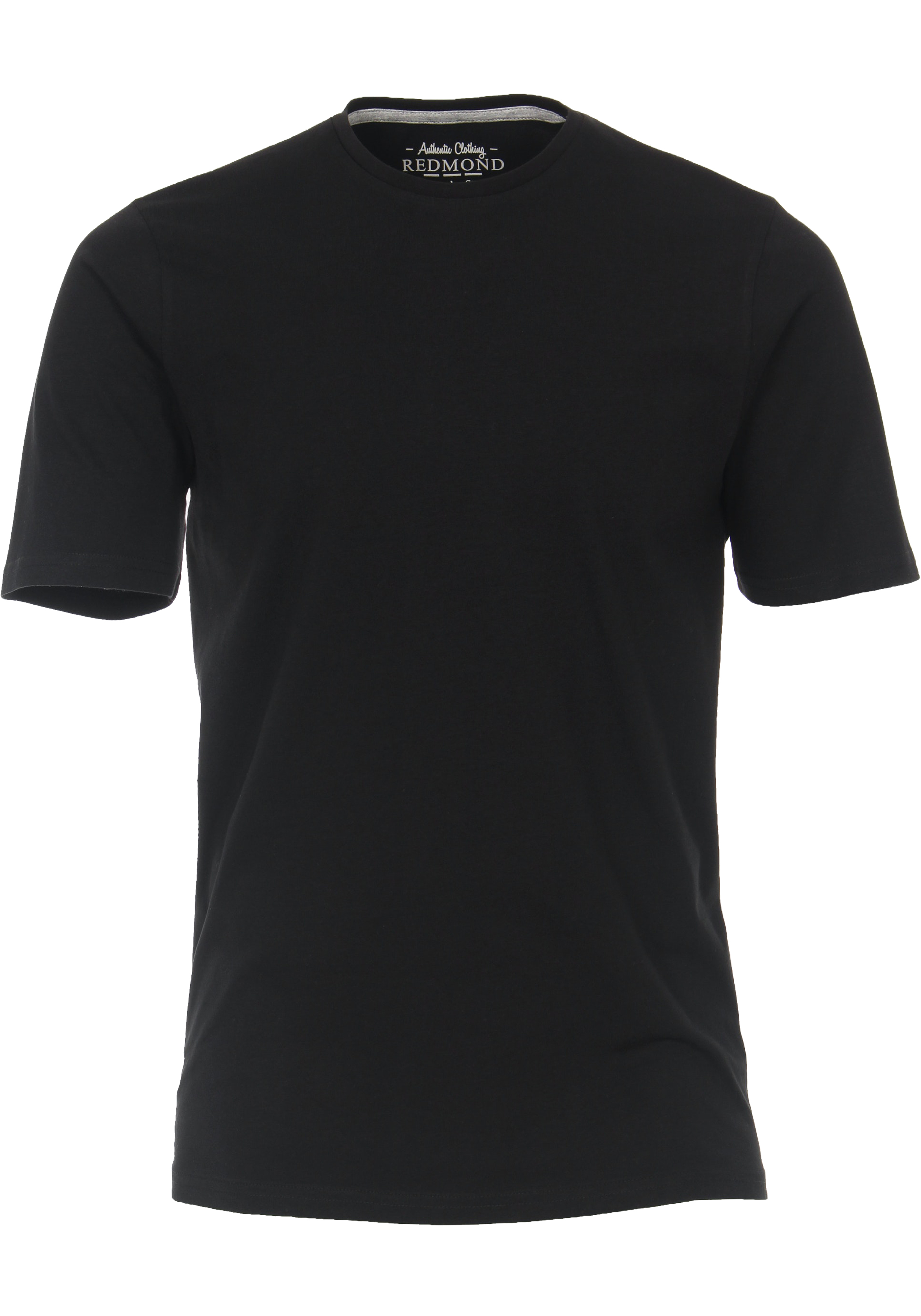 Redmond regular fit T-shirt, korte mouw O-hals, zwart