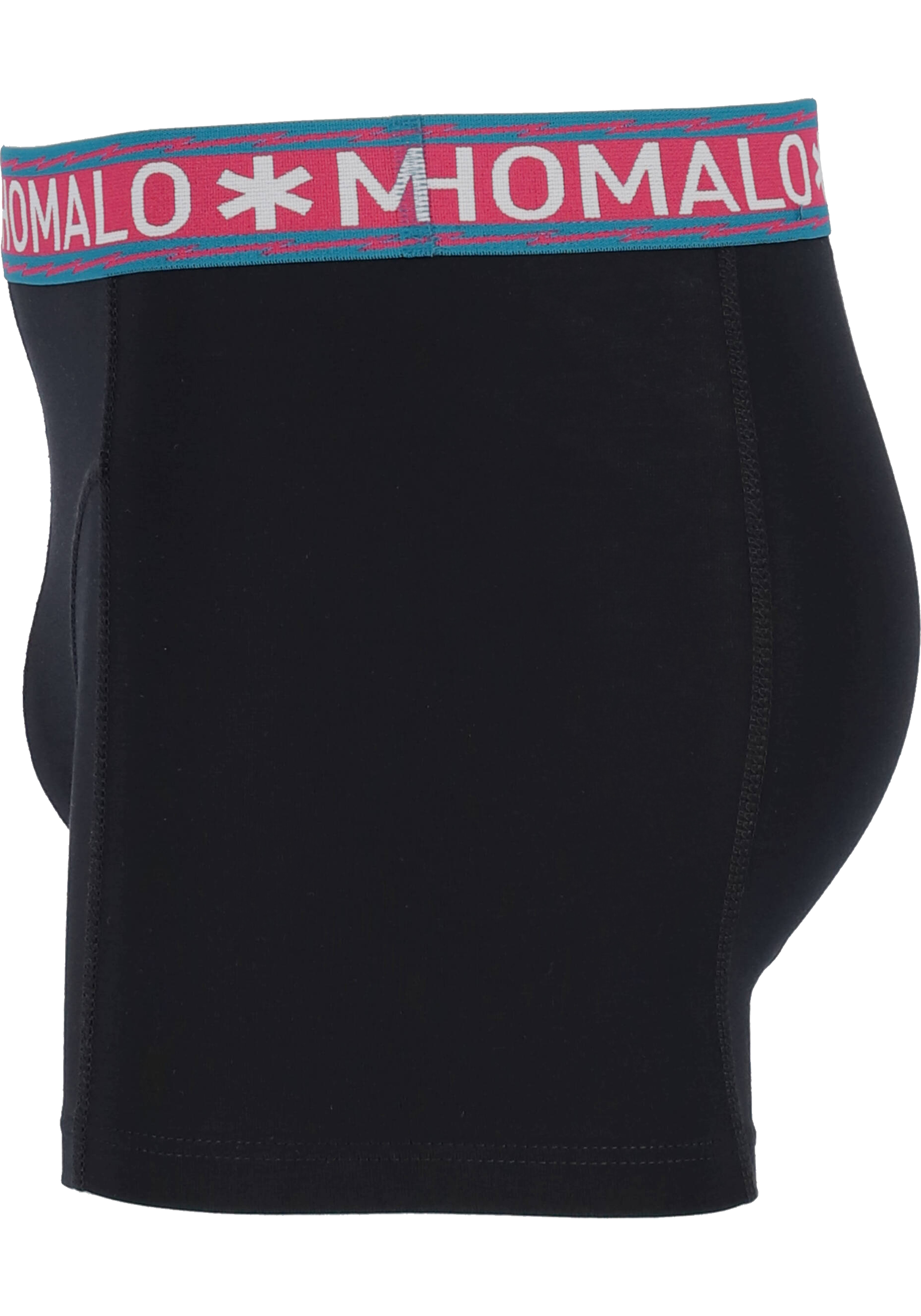 Muchachomalo heren boxershorts (3-pack), heren boxers normale lengte Solid, roze, petrol, zwart