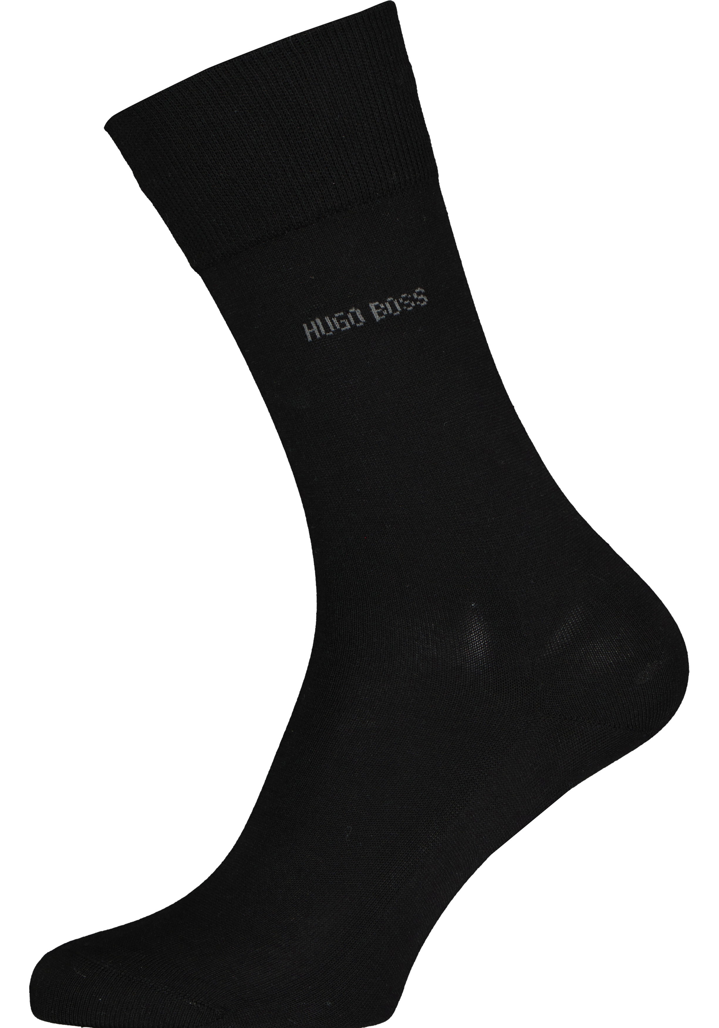 HUGO BOSS George uni (1-pack), herensokken katoen, zwart 