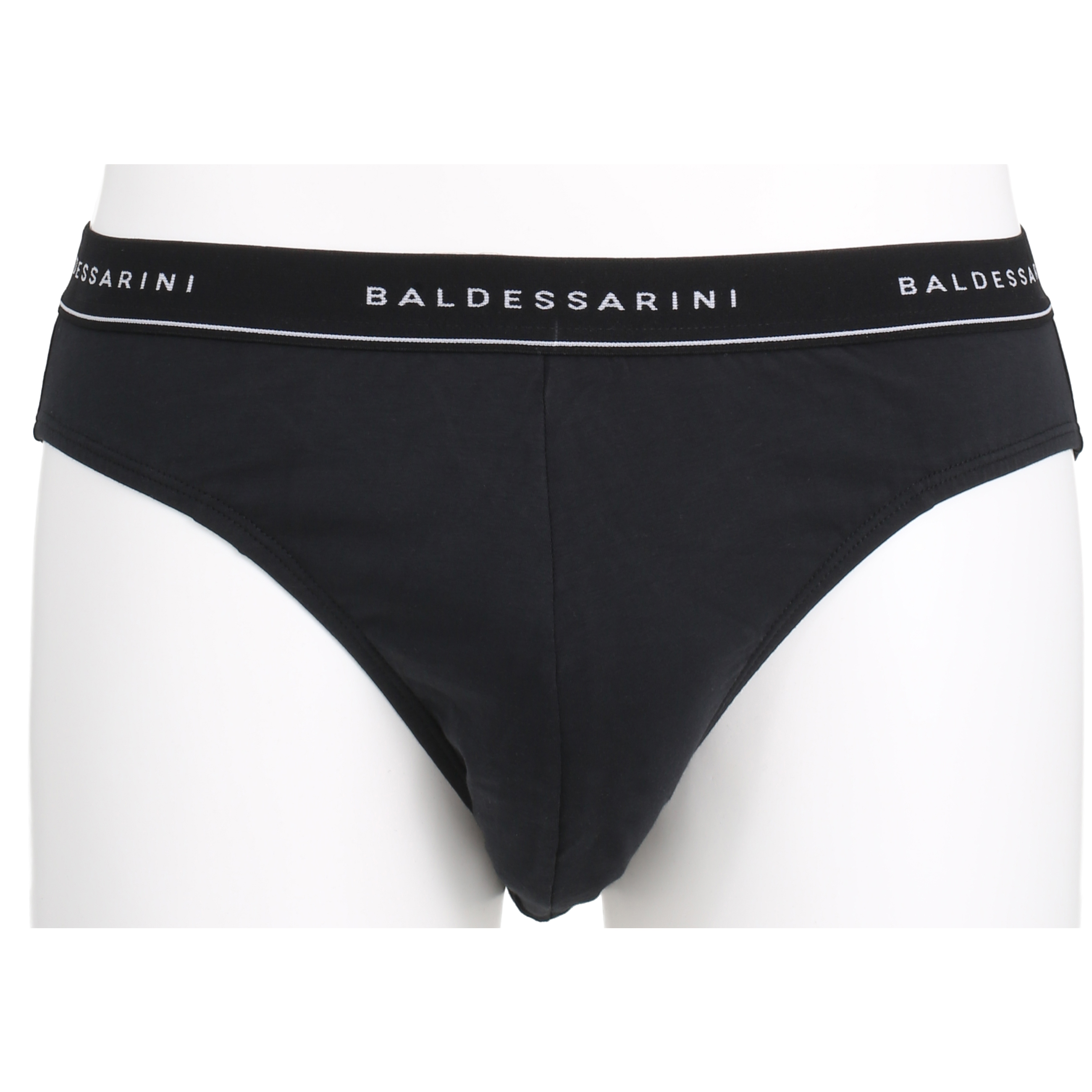 BALDESSARINI heren minislip met gulp (3-pack), zwart