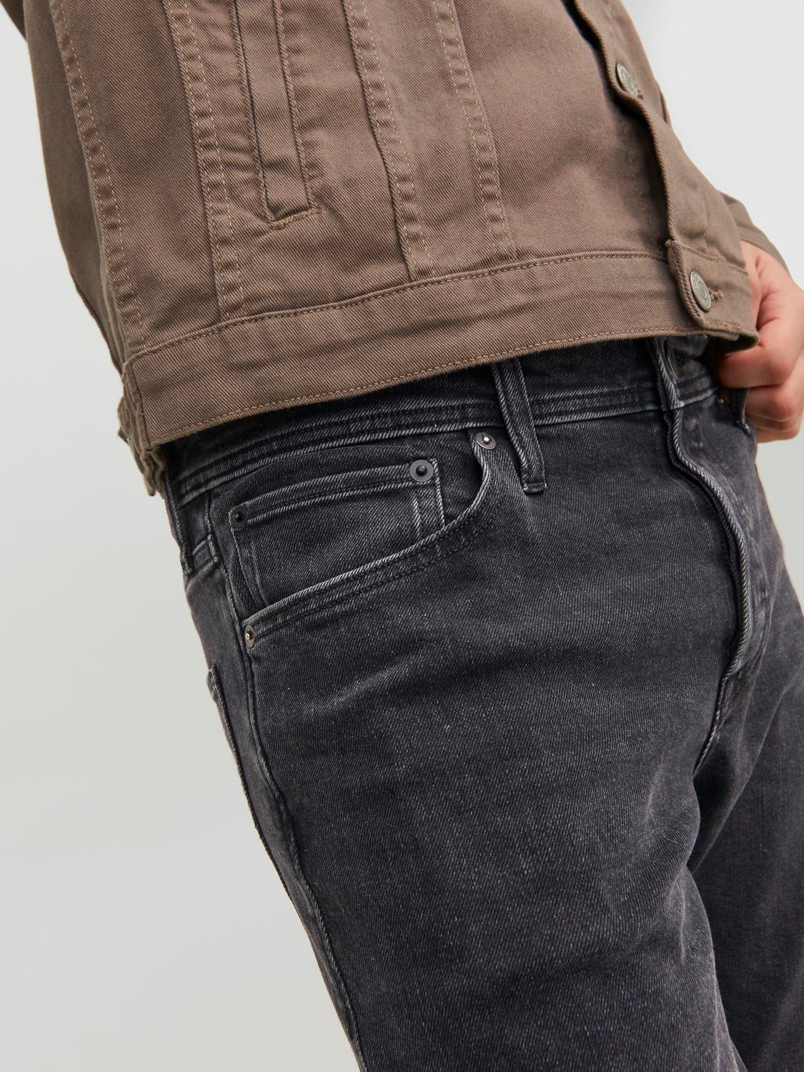 JACK & JONES Mike Original regular fit, heren jeans, zwart denim