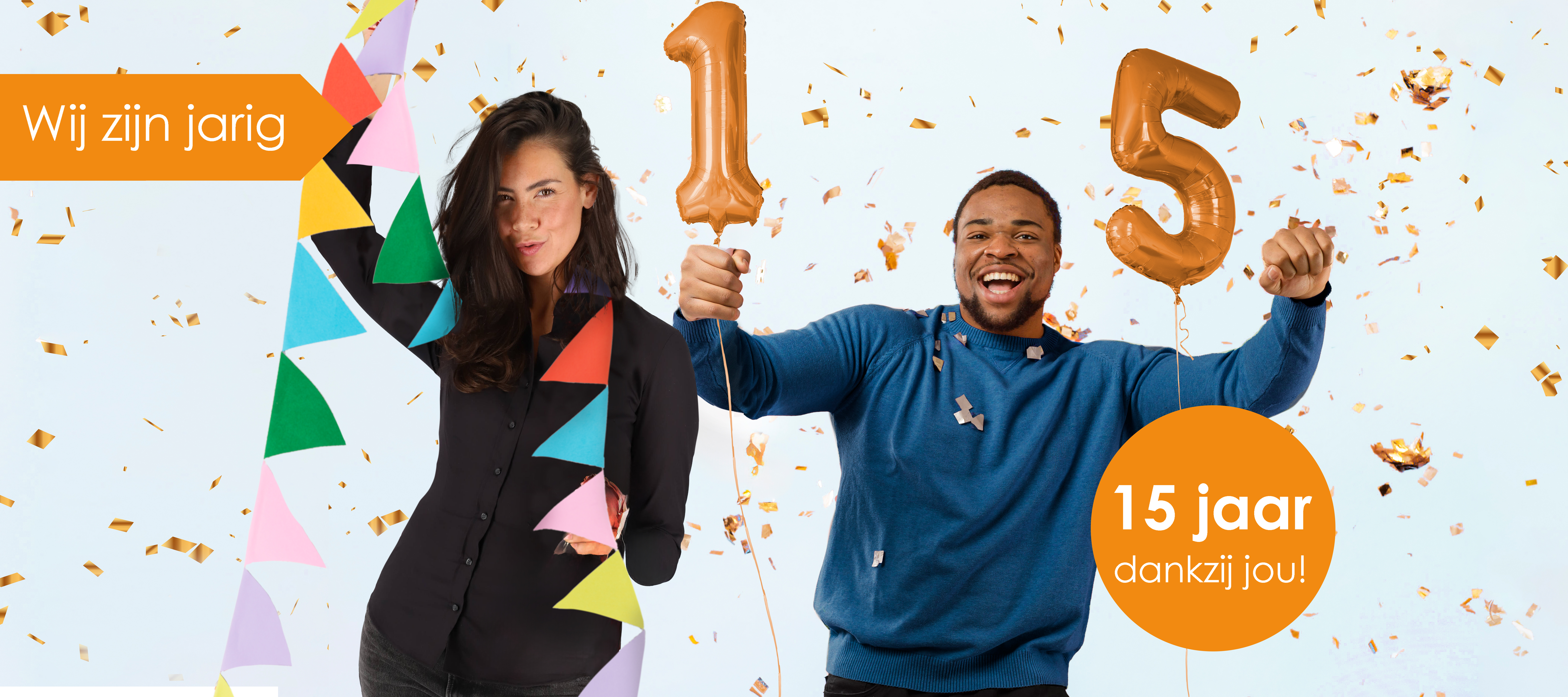 Wij zijn jarig, 15 jaar HemdVoorHem.nl dankzij jou!