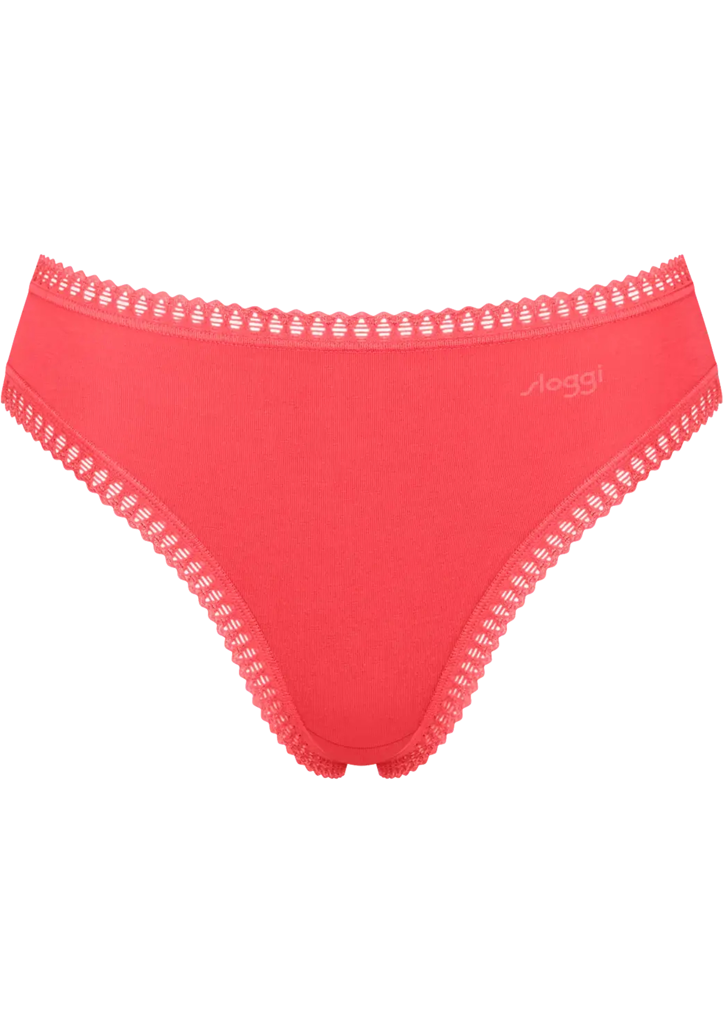 Sloggi Women GO Crush High leg (3-pack), dames slip, geel, oranjerood, print