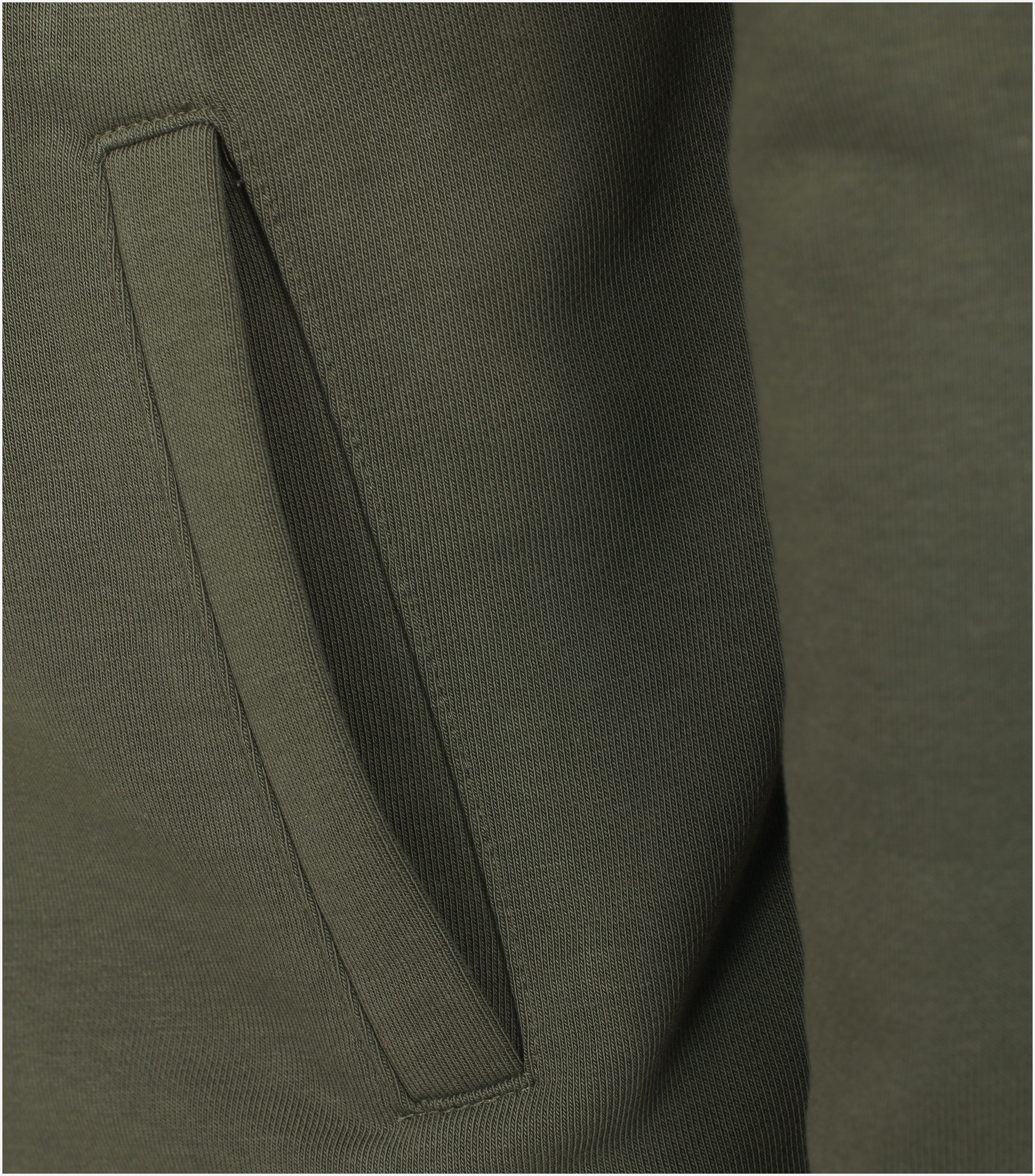 Redmond heren sweatvest katoenmengsel, opstaande kraag, groen (middeldik)
