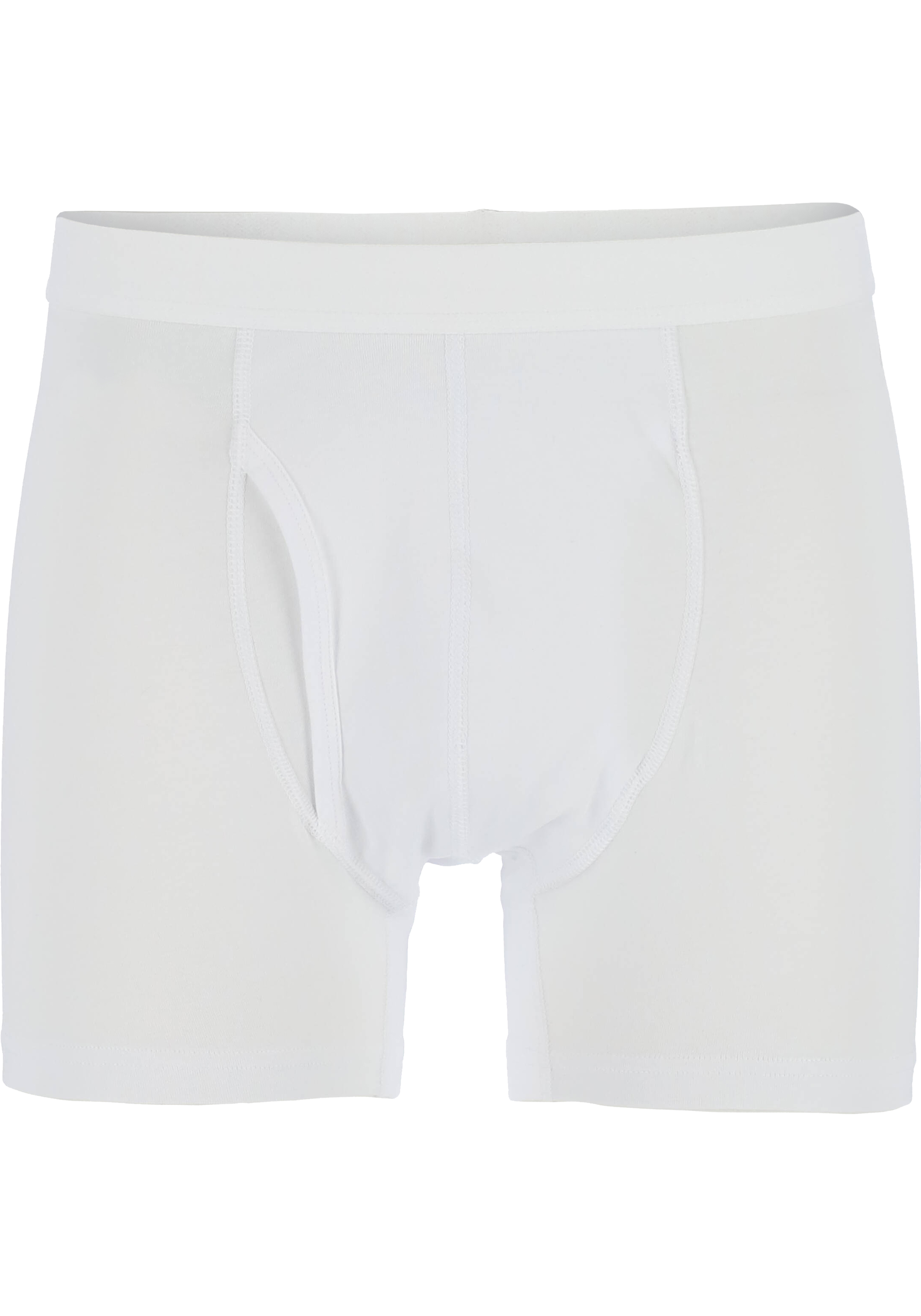 TEN CATE Basics men boxershorts (3-pack), heren boxers lang met gulp, wit