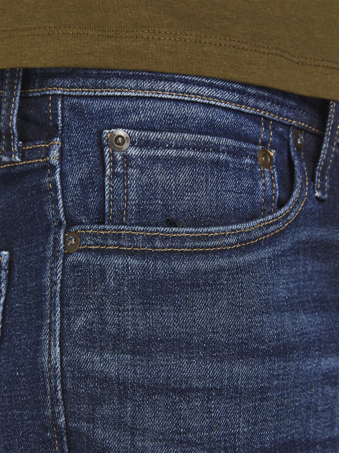 JACK & JONES Clark Original Jos regular fit, heren jeans, denimblauw