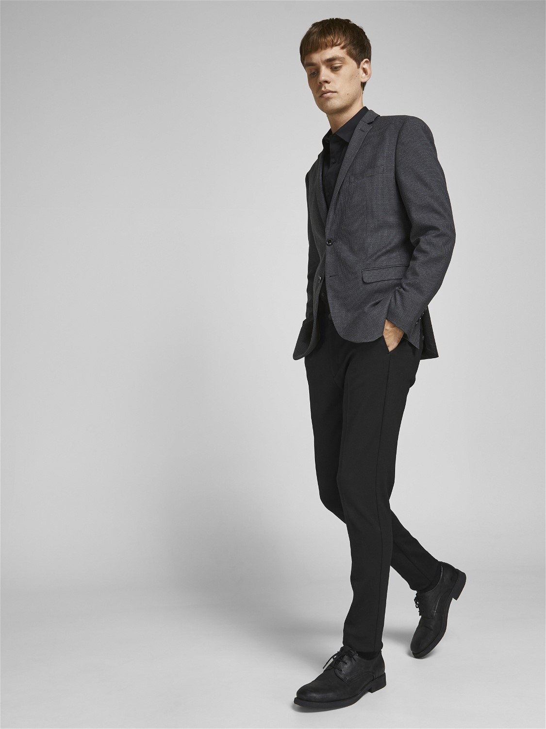 JACK & JONES Marco Phil loose fit, heren chino, zwart