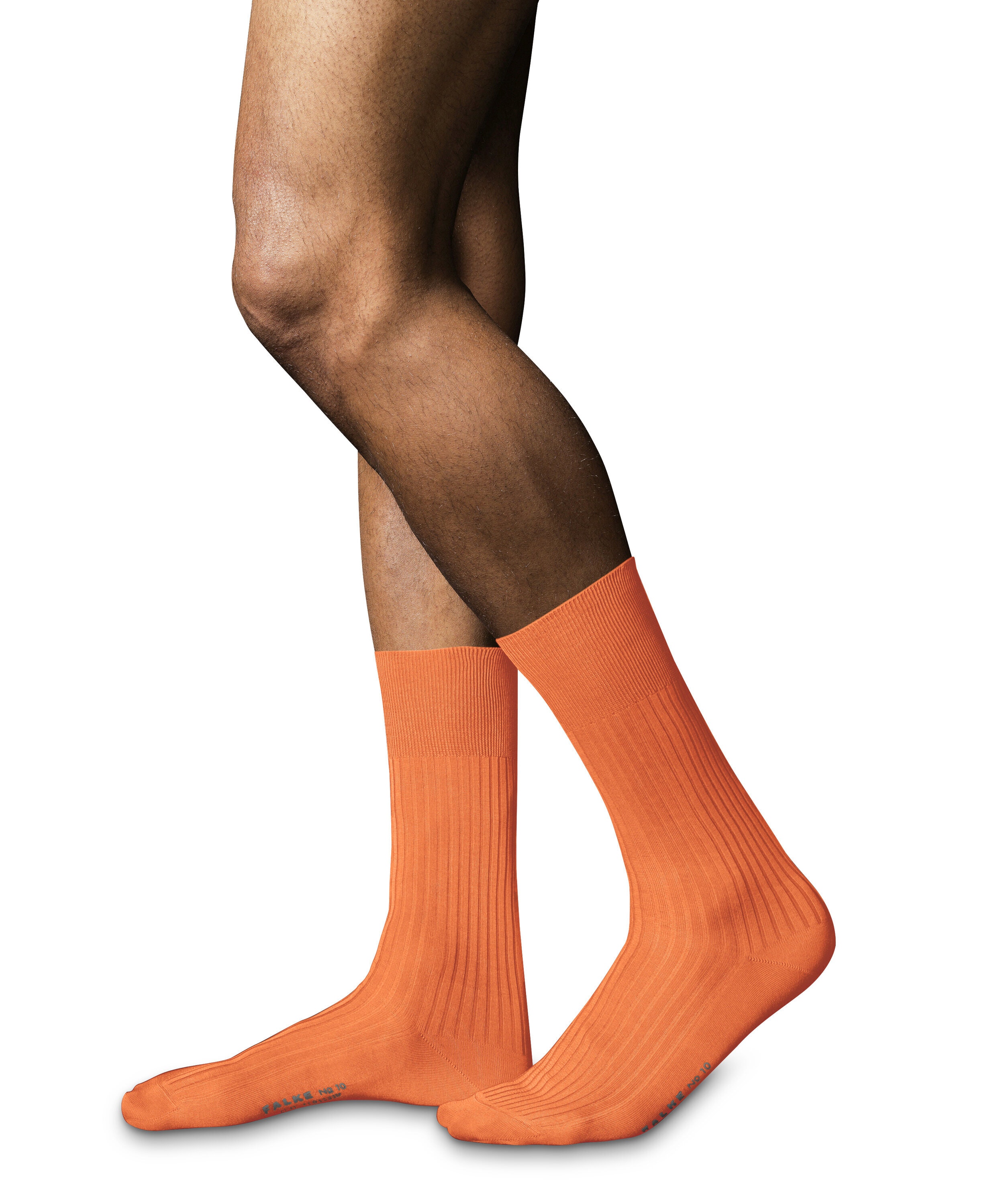 FALKE No. 10 Pure Fil d'Ecosse herensokken, oranje (fire)