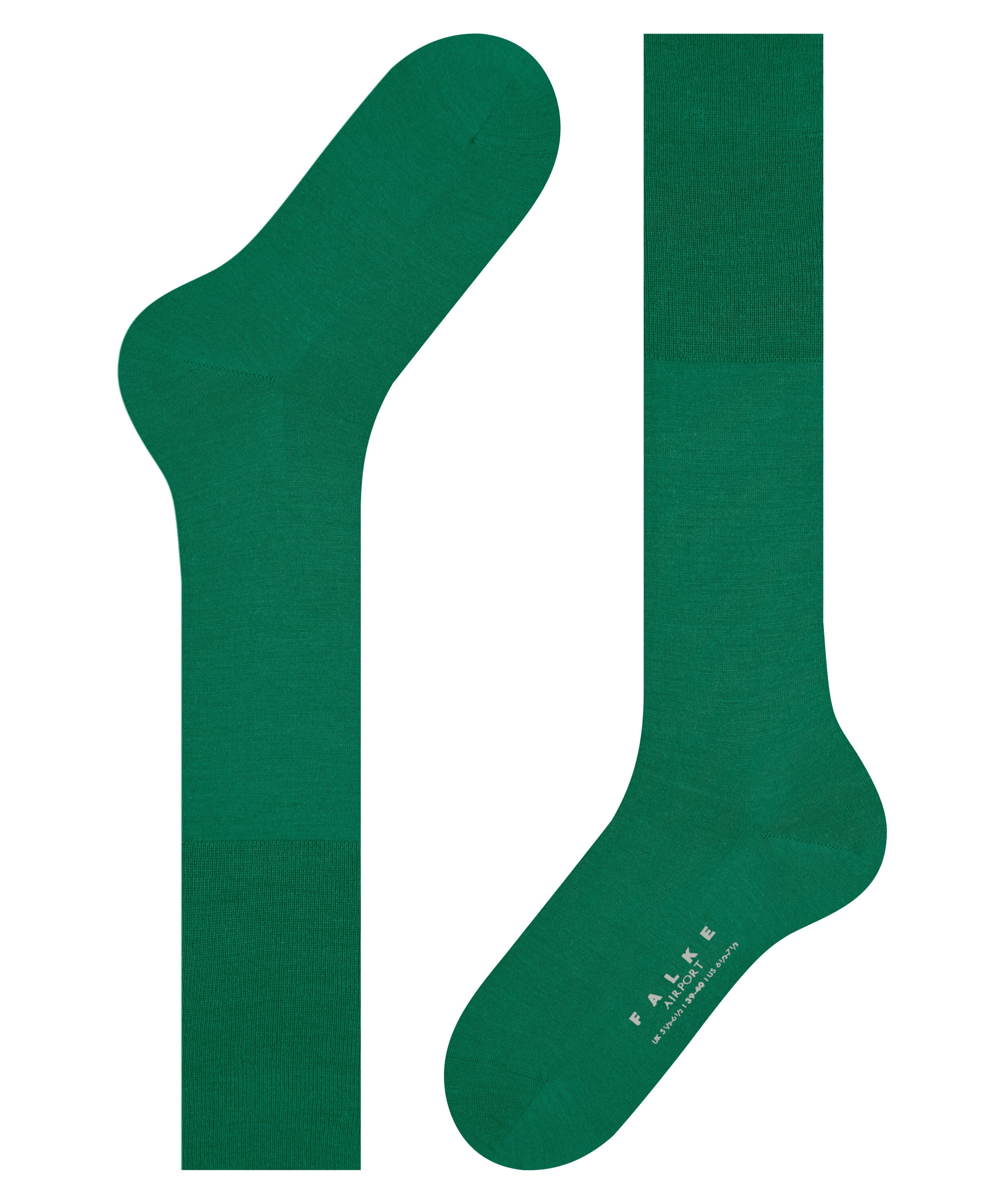 FALKE Airport heren kniekousen, groen (emerald)