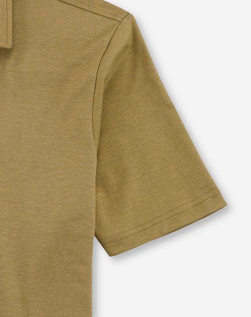 OLYMP Casual modern fit polo, kaki