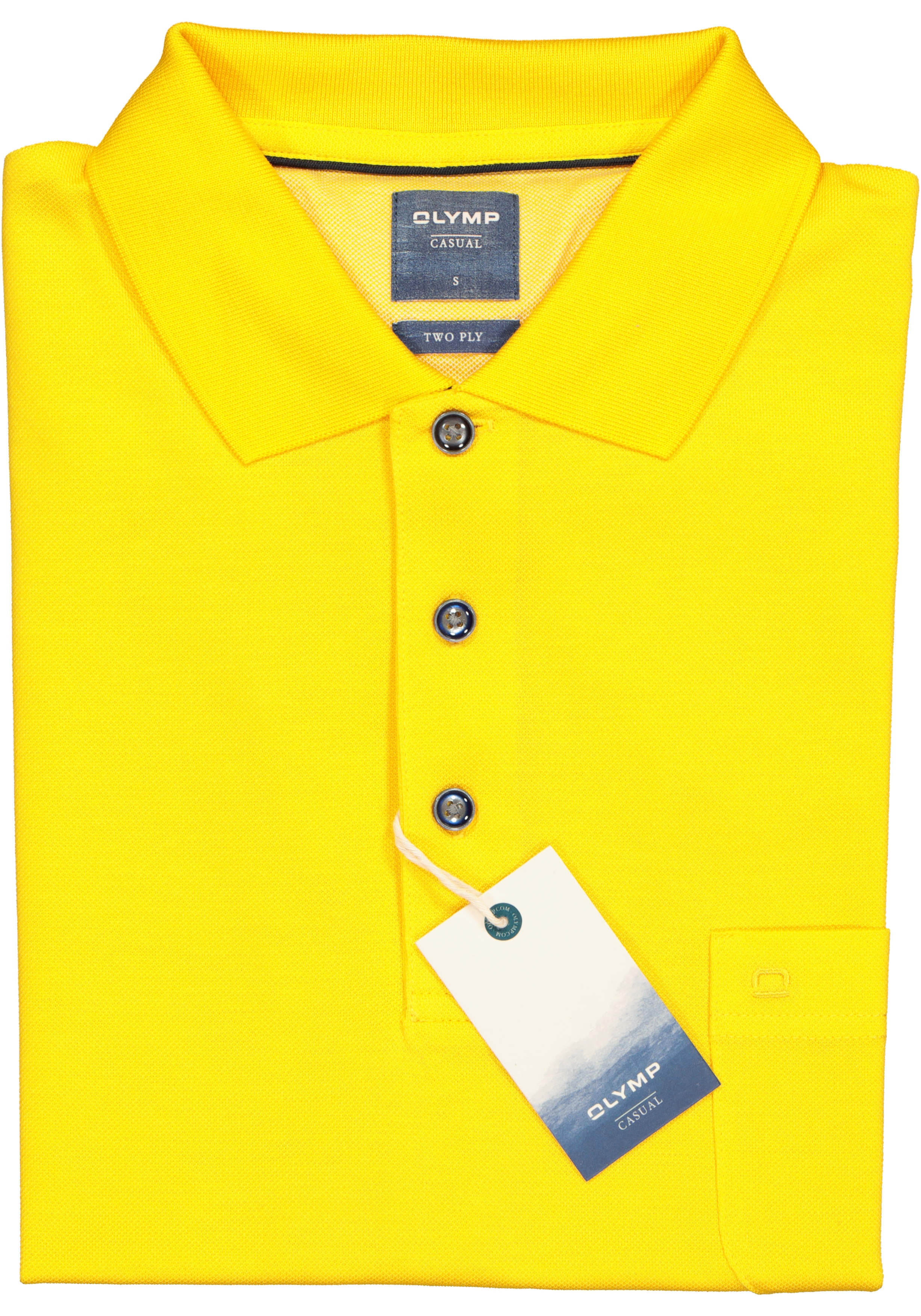 OLYMP modern fit poloshirt, geel
