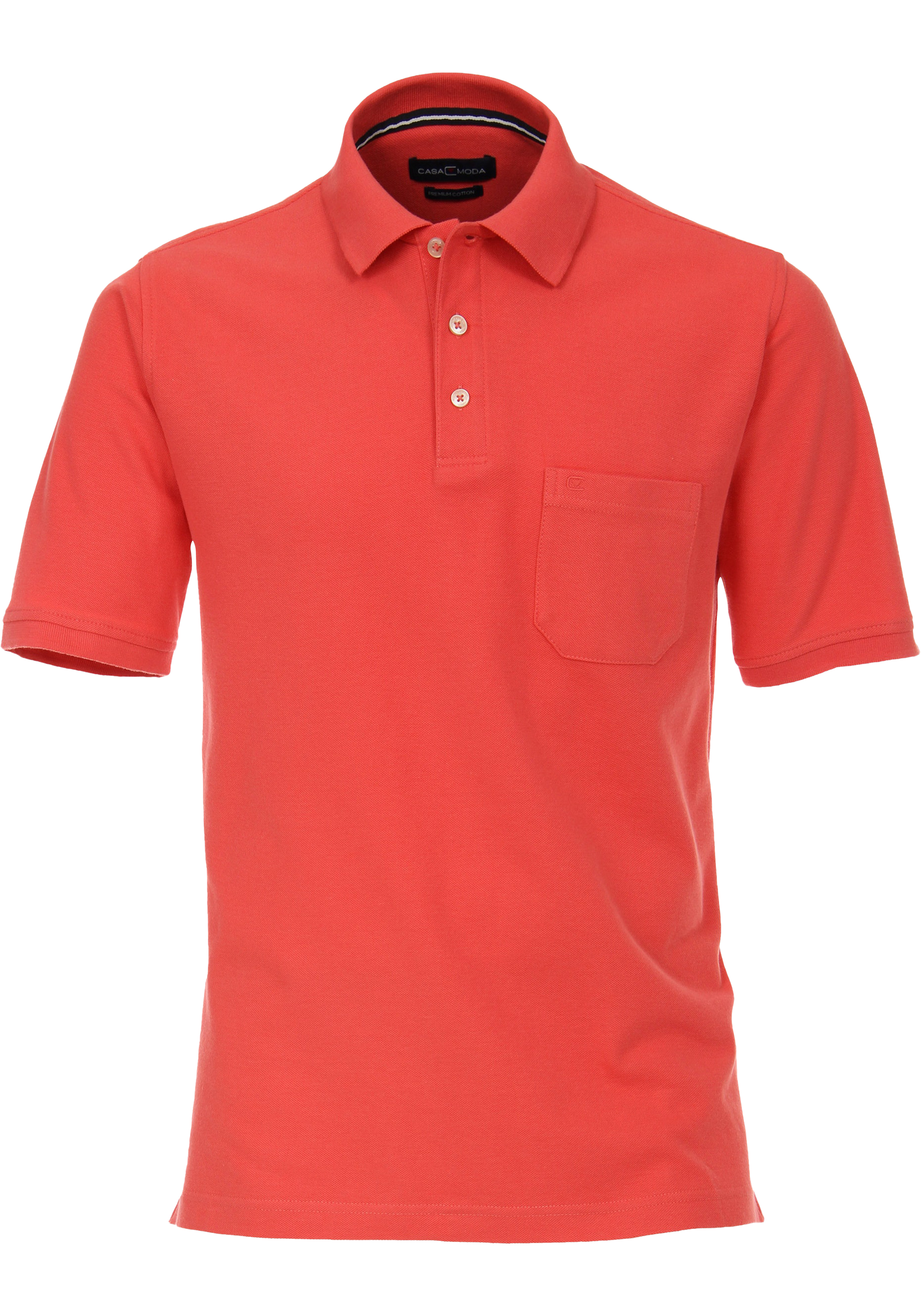 CASA MODA comfort fit heren polo, Rood