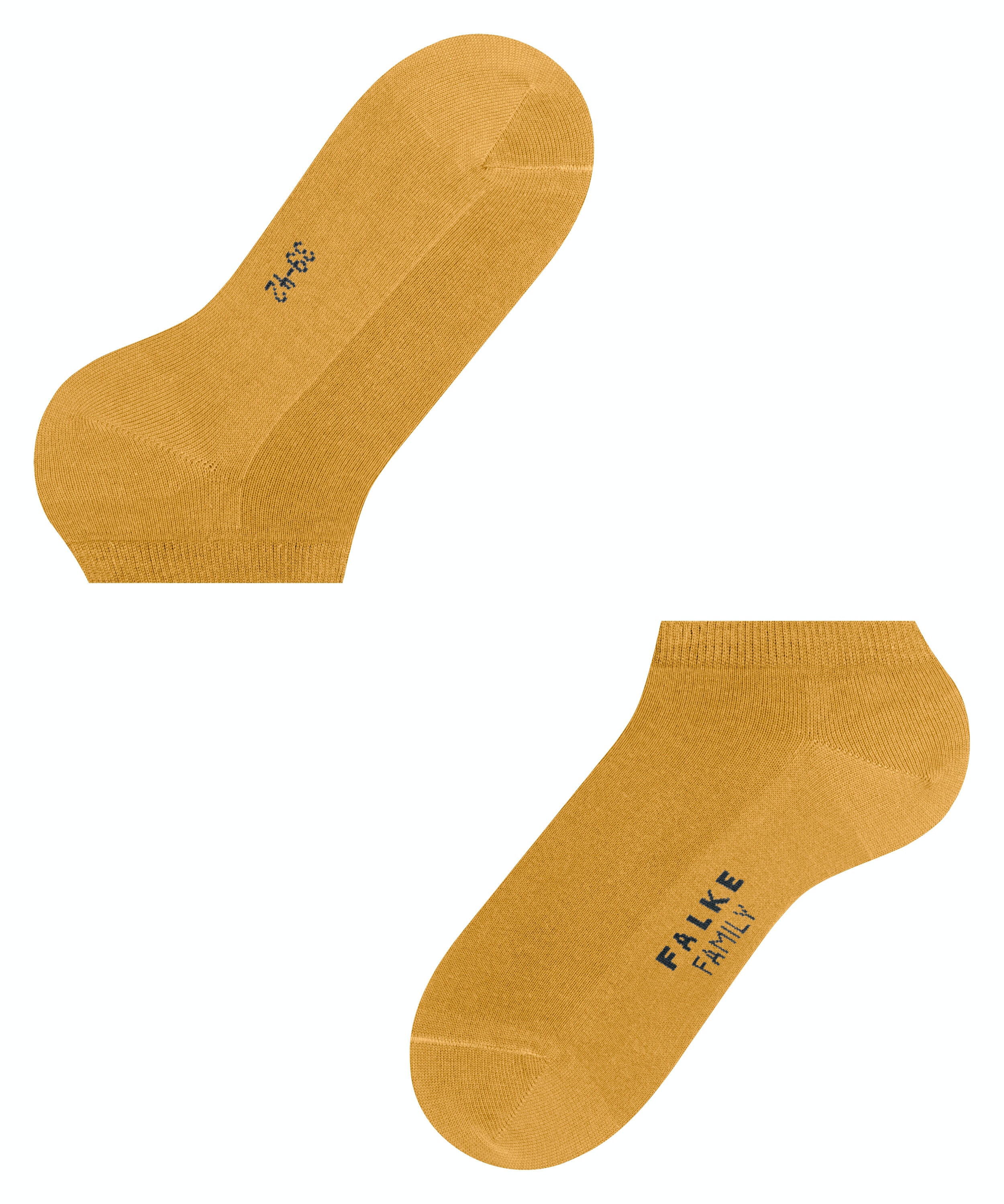 FALKE Family heren sneakersokken, geel (hot ray)