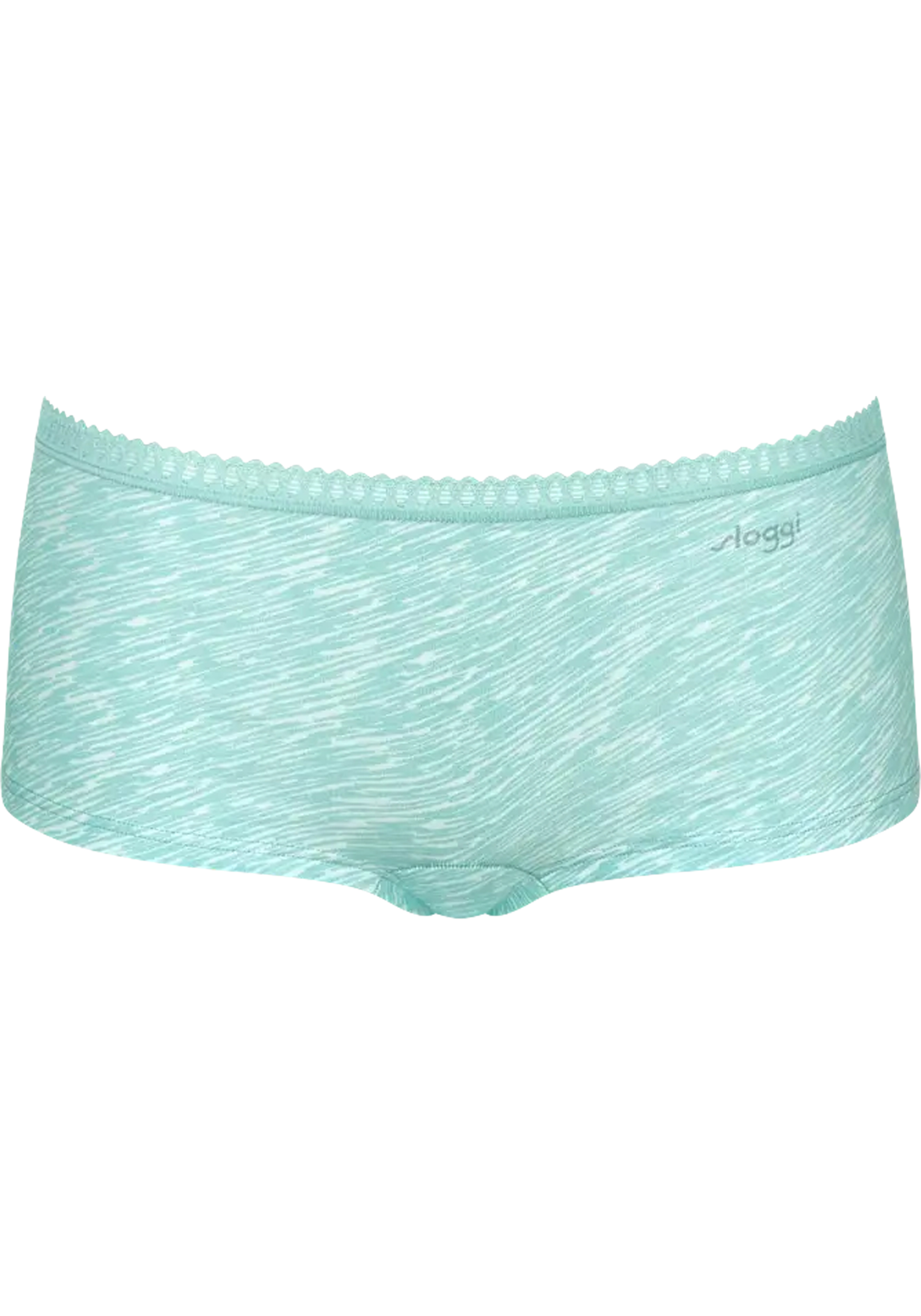 Sloggi Women GO Crush Short (3-pack), dames boxer, lichtgroen, turquoise, print