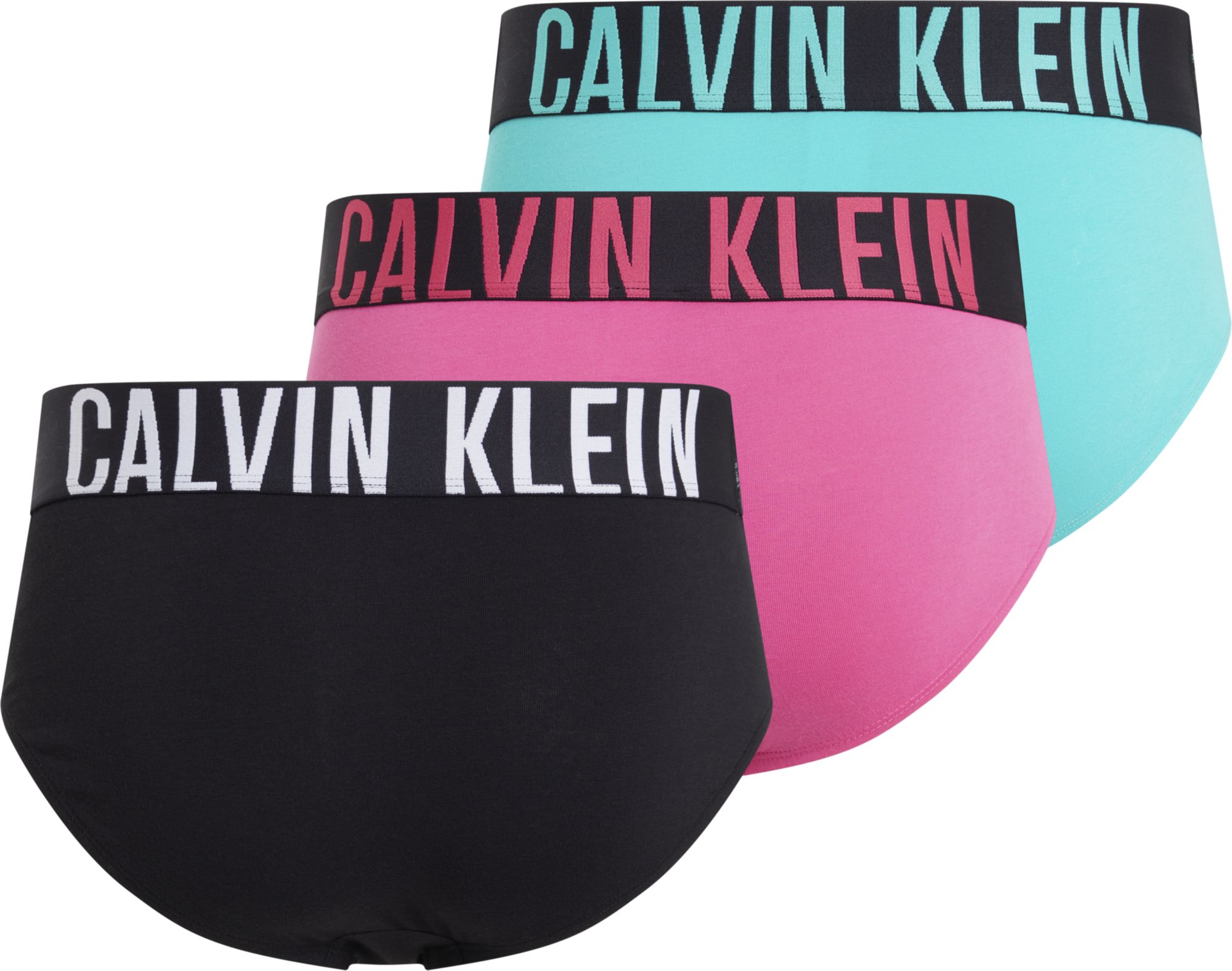 Calvin Klein Hipster Briefs (3-pack), heren slips, zwart, roze, groen