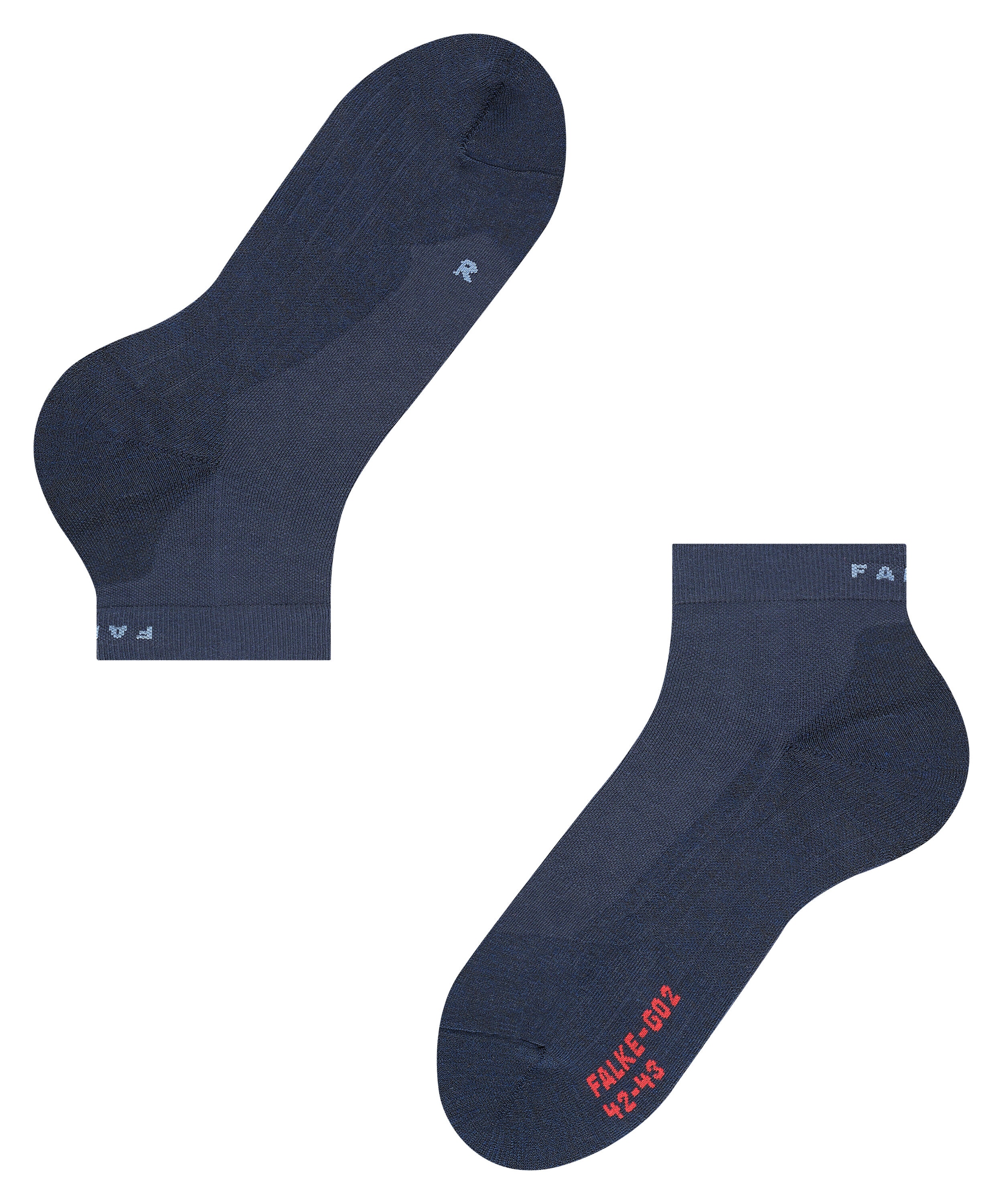 FALKE GO2 Short heren golf sokken kort, blauw (space blue)
