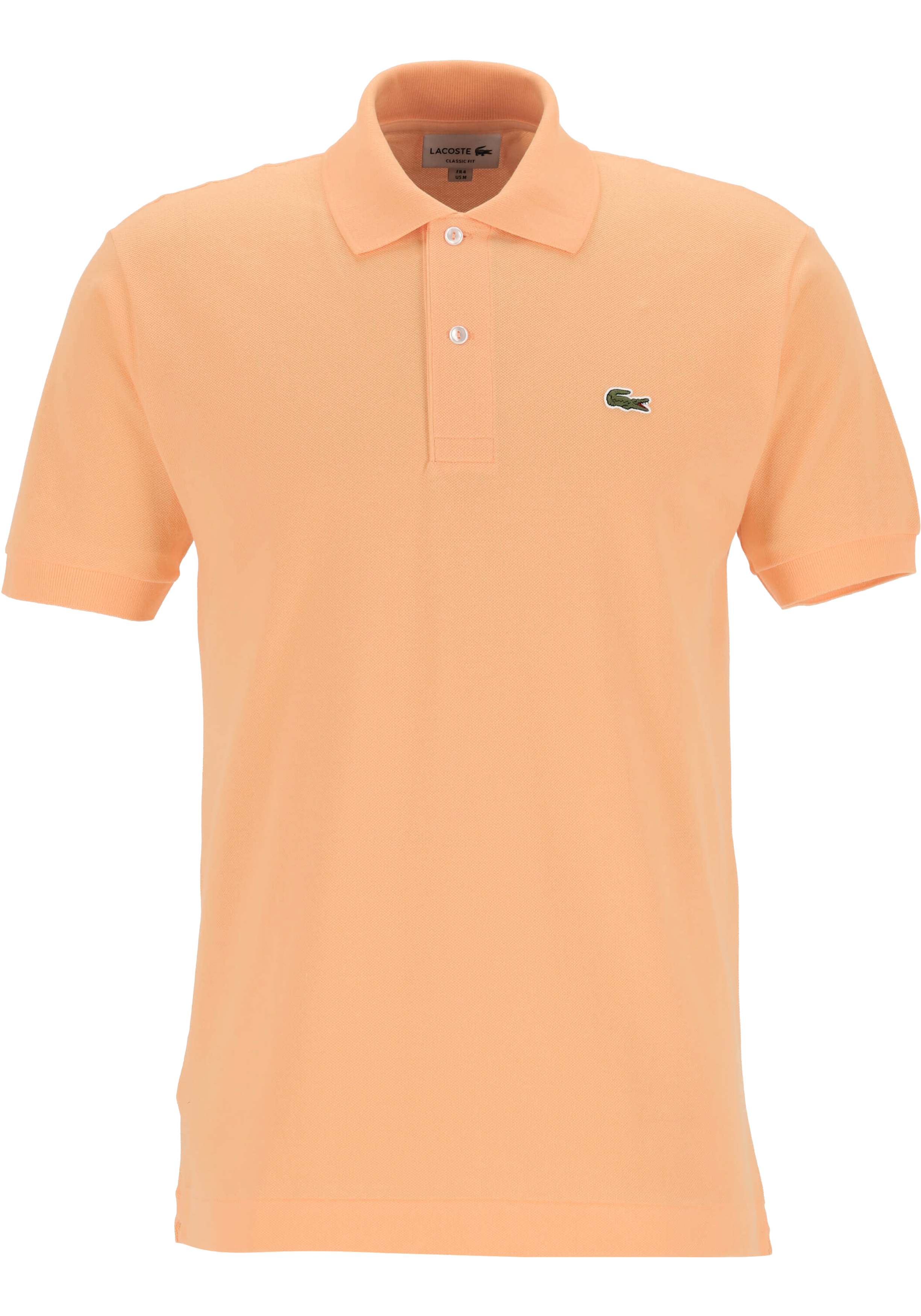 Lacoste Classic Fit polo, licht zalmkleurig