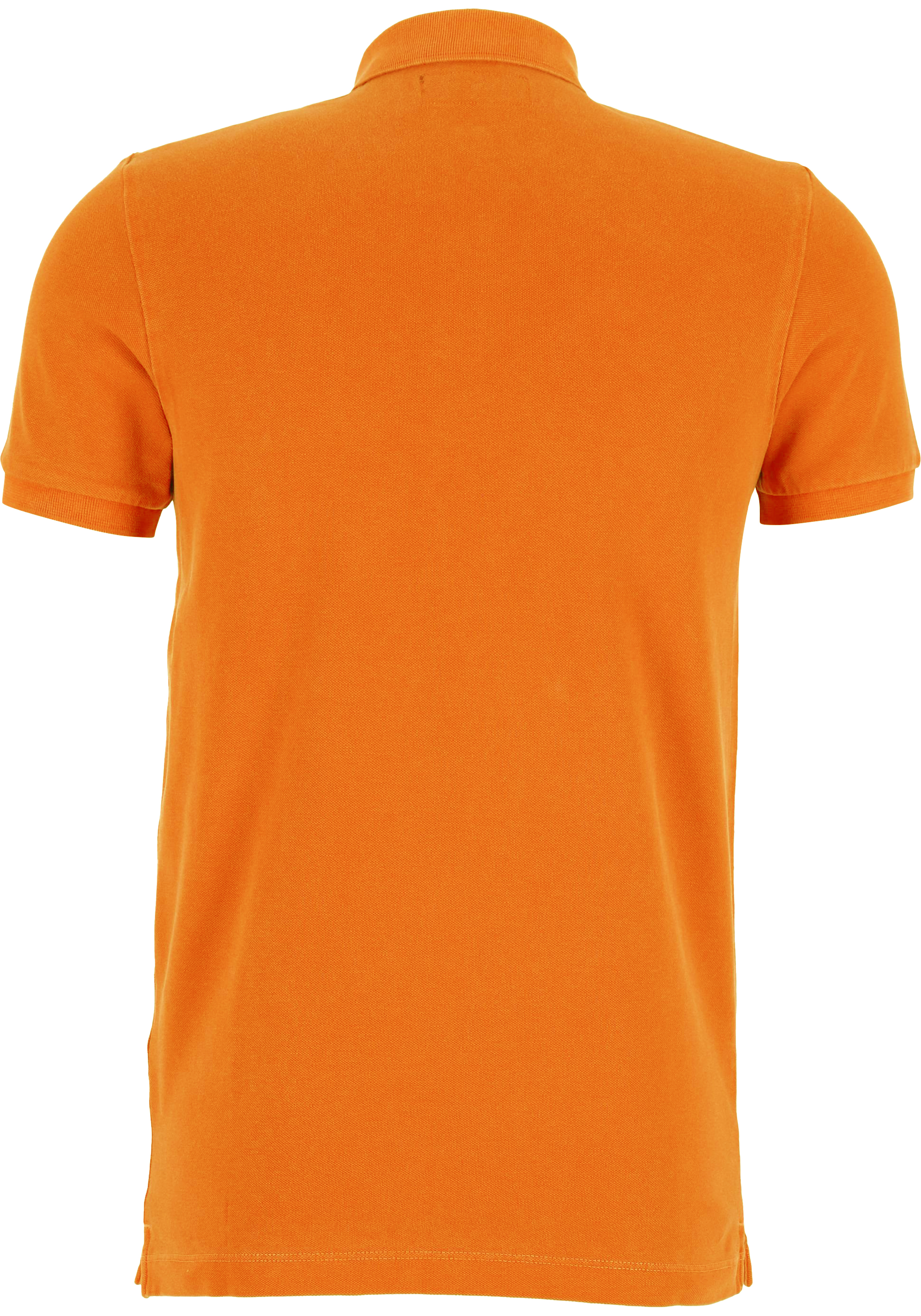 Marc O'Polo shaped fit polo, heren poloshirt korte mouw, oranje