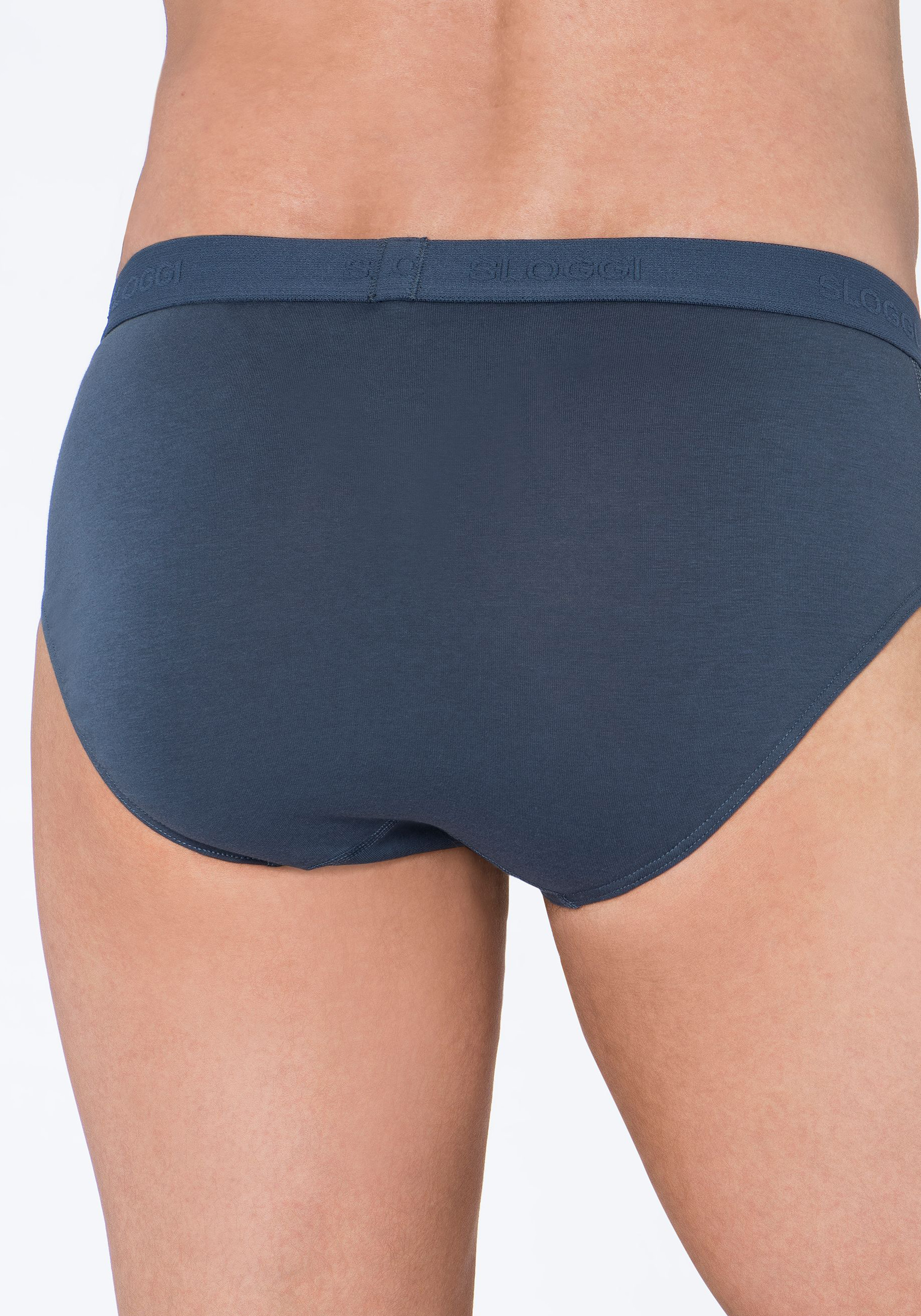 Sloggi Men 24/7 Midi, heren slips (2-pack), blauw