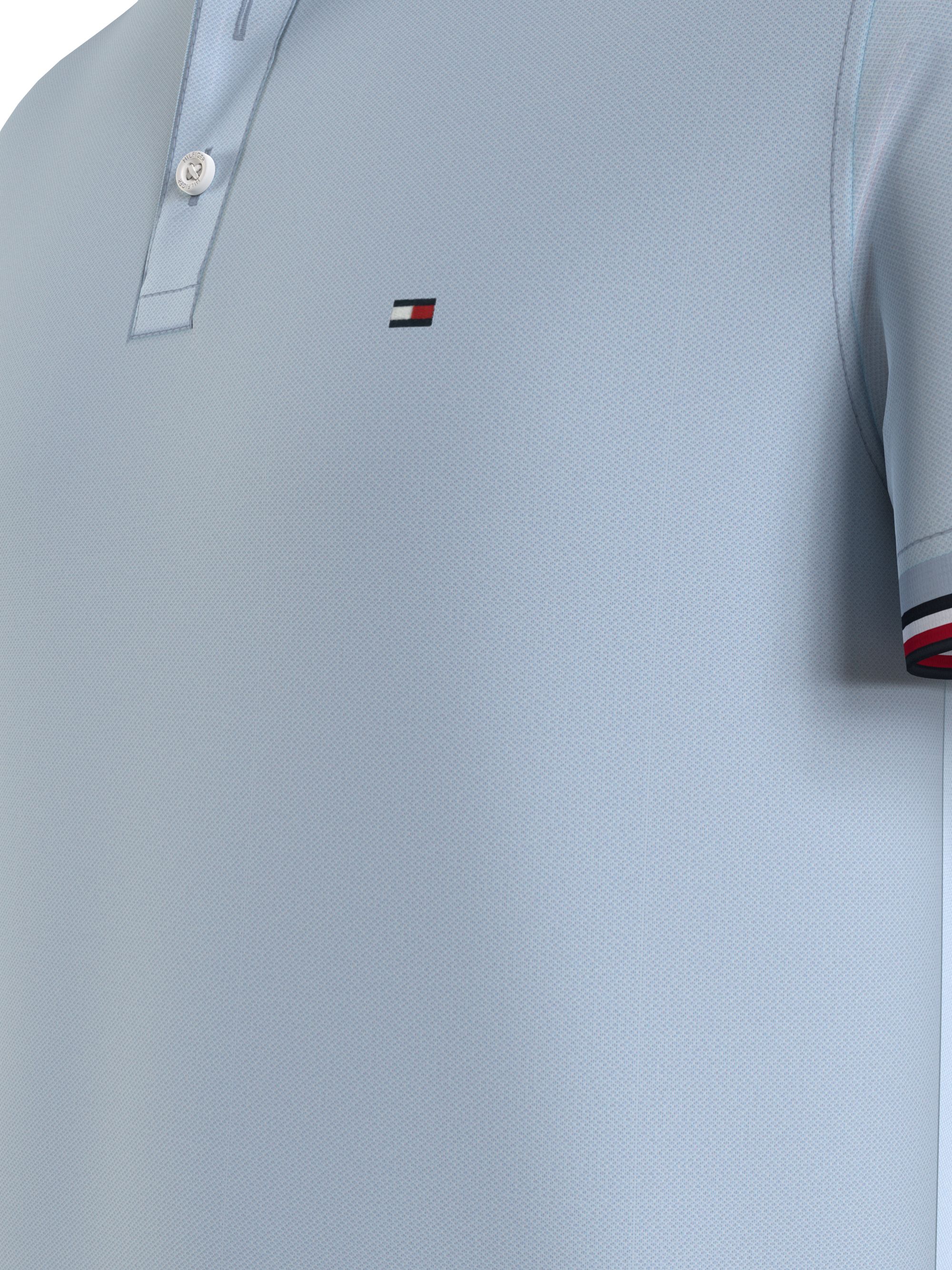 Tommy Hilfiger 1985 Rwb Tipped Slim Polo, heren poloshirt, lichtblauw