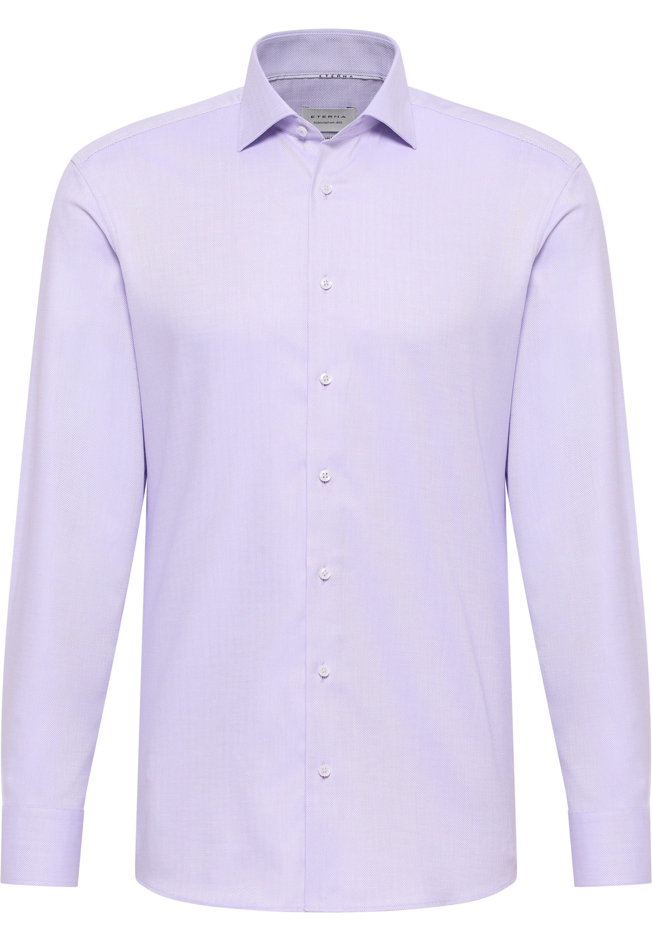 ETERNA slim fit overhemd, structuur, paars