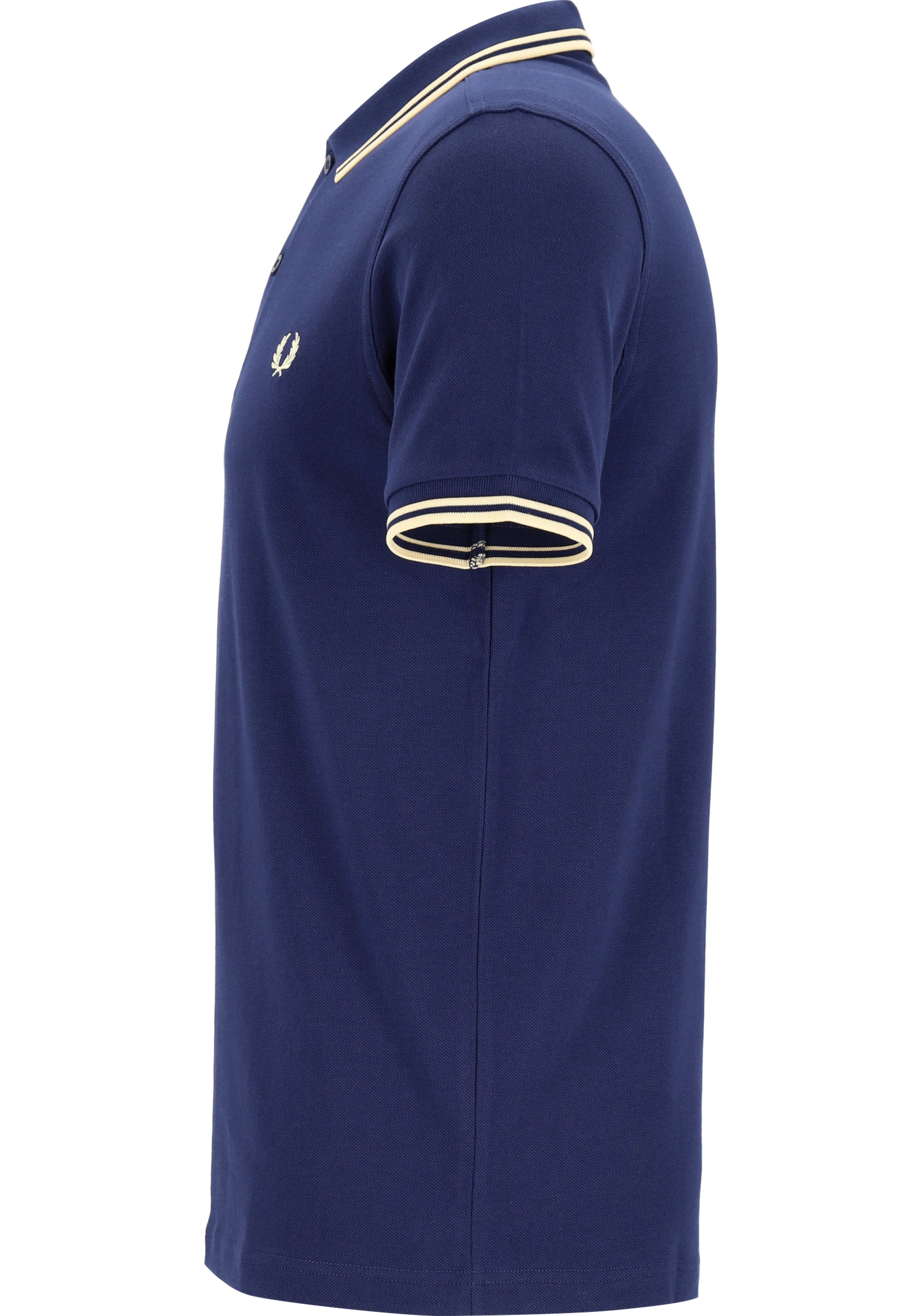 Fred Perry M3600 polo twin tipped shirt, pique, French Navy / Ice Cream