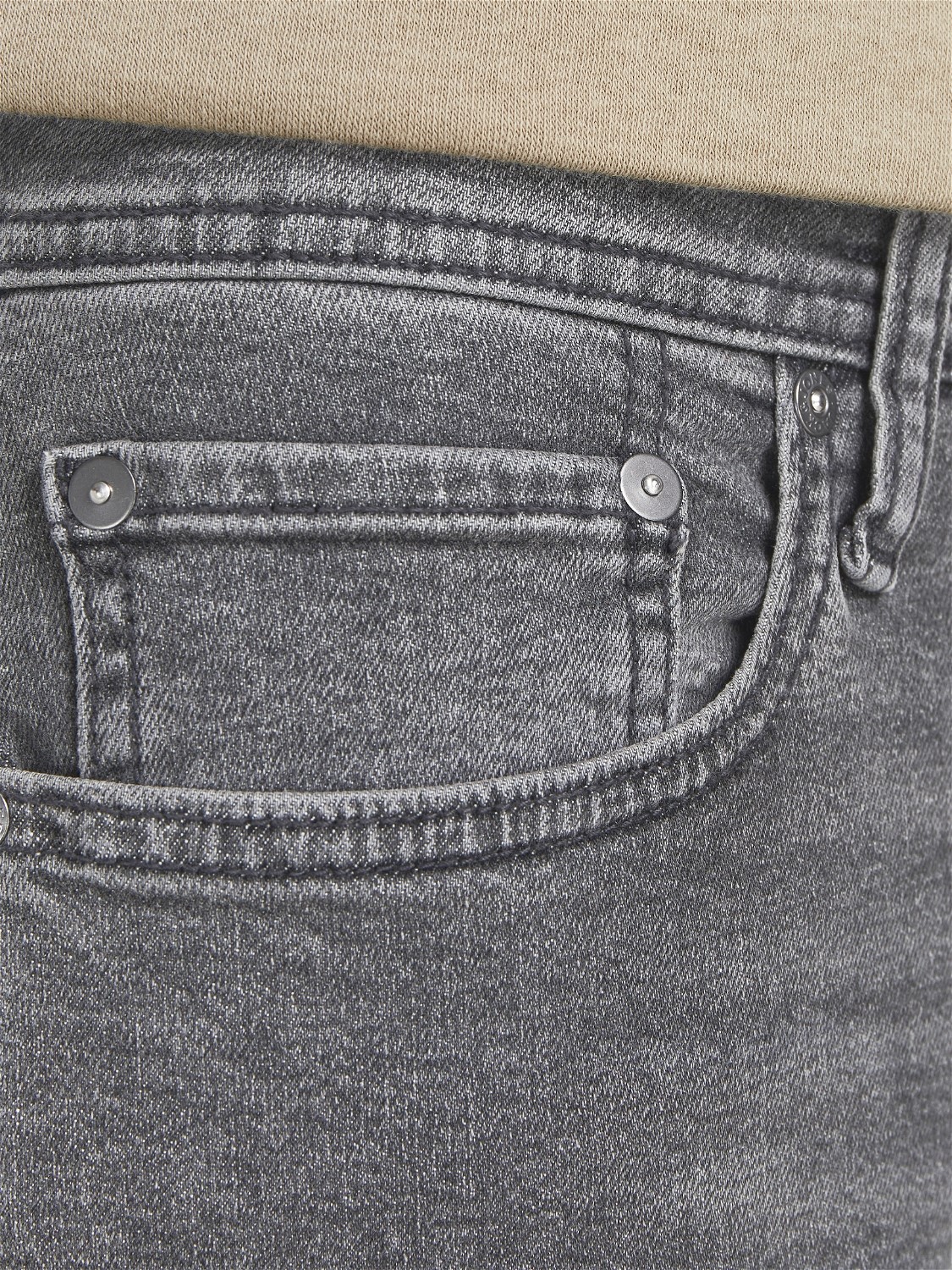 JACK & JONES Glenn Original loose fit, heren jeans, grijs denim