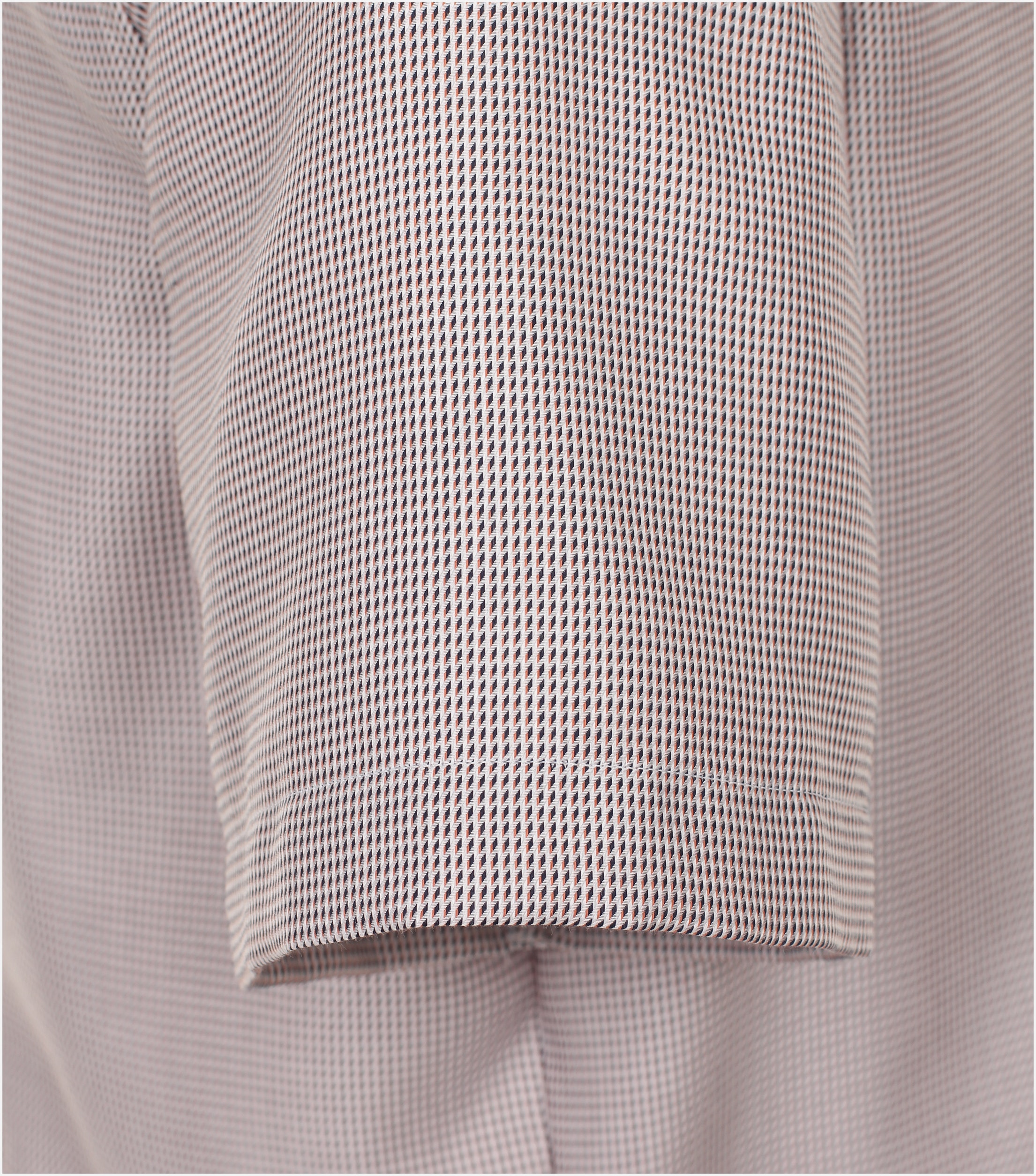 VENTI modern fit overhemd, korte mouw, twill, oranje