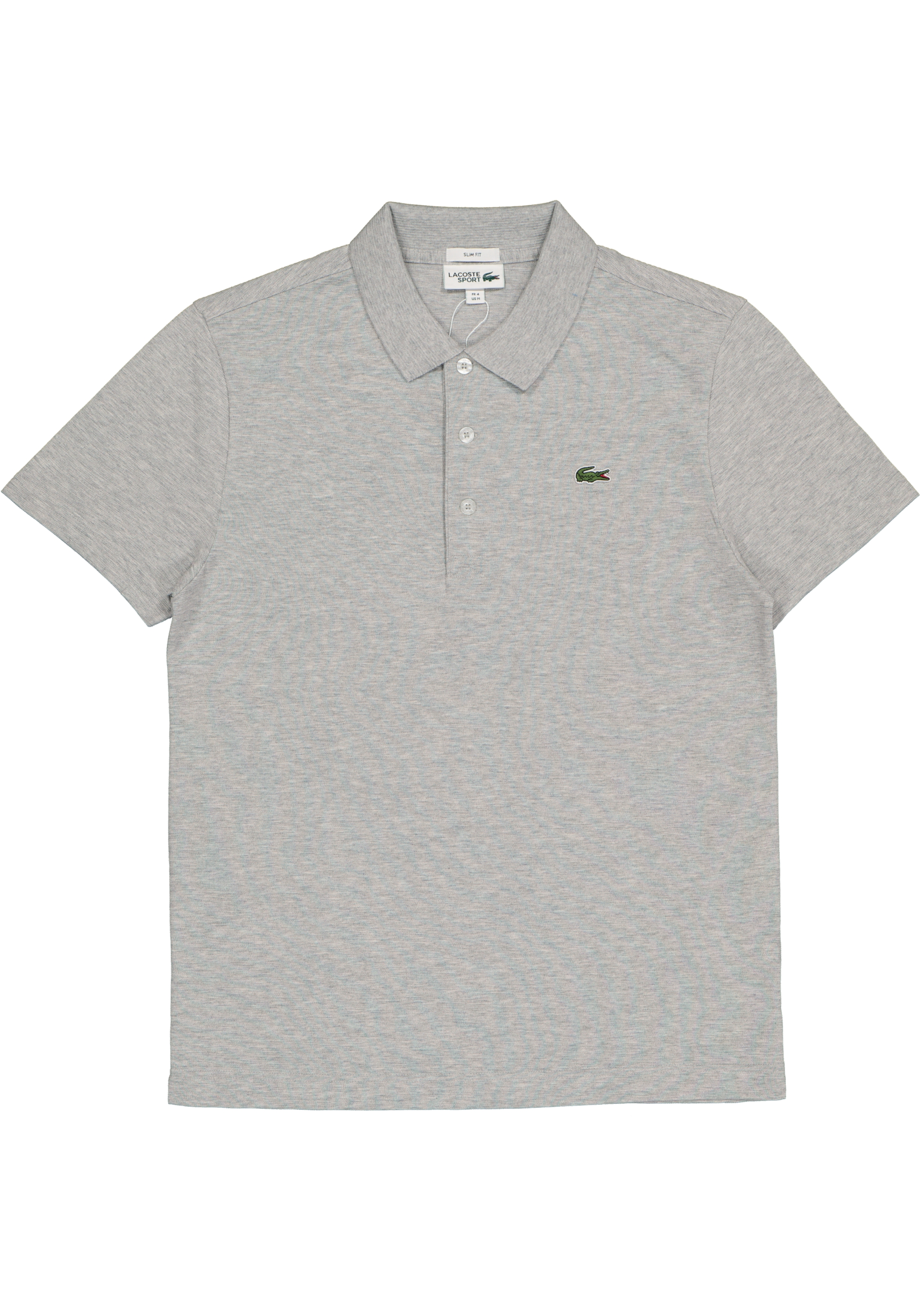 Lacoste Sport polo slim fit, ultra lightweight knit, lichtgrijs melange