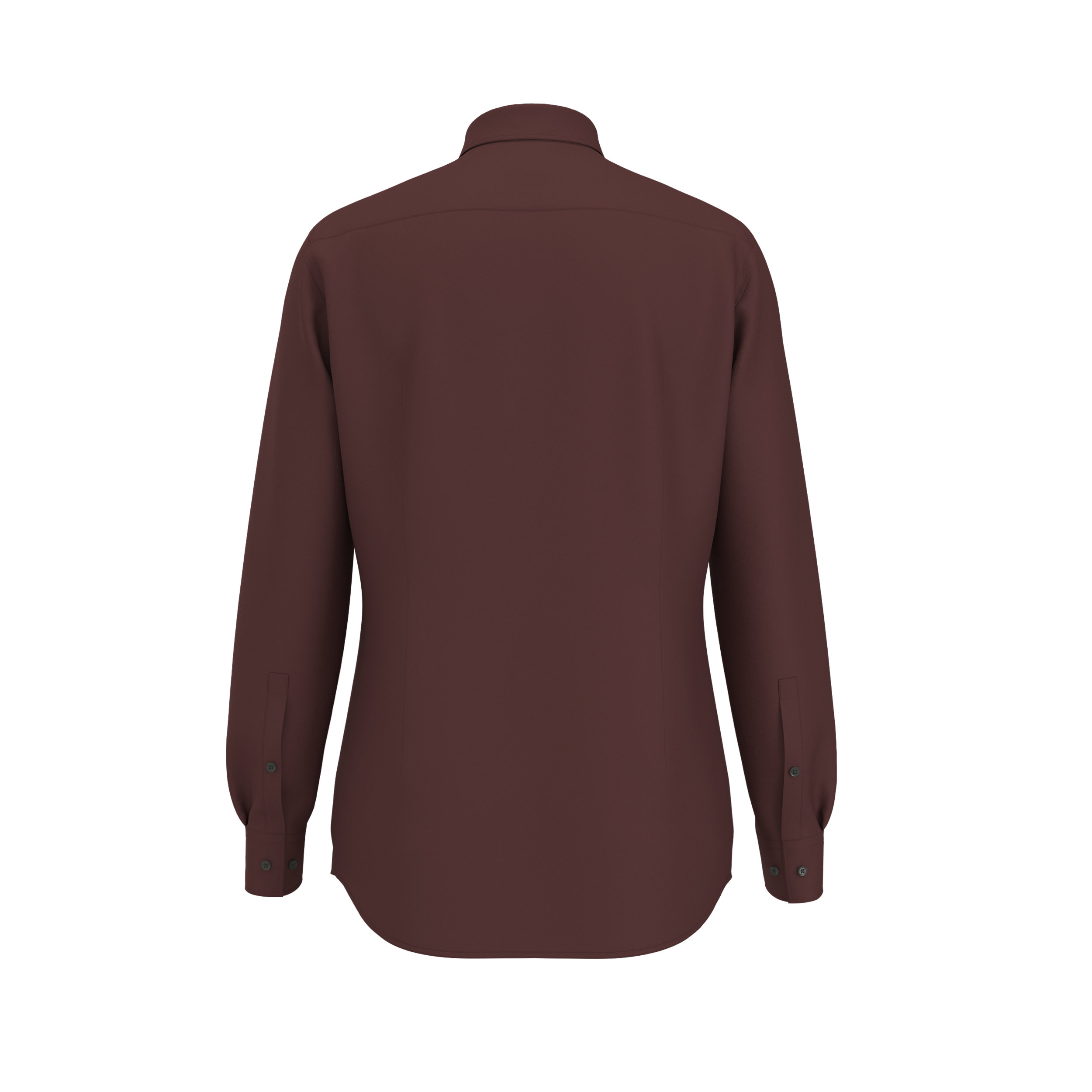 HUGO Kenno slim fit overhemd, popeline, bruin