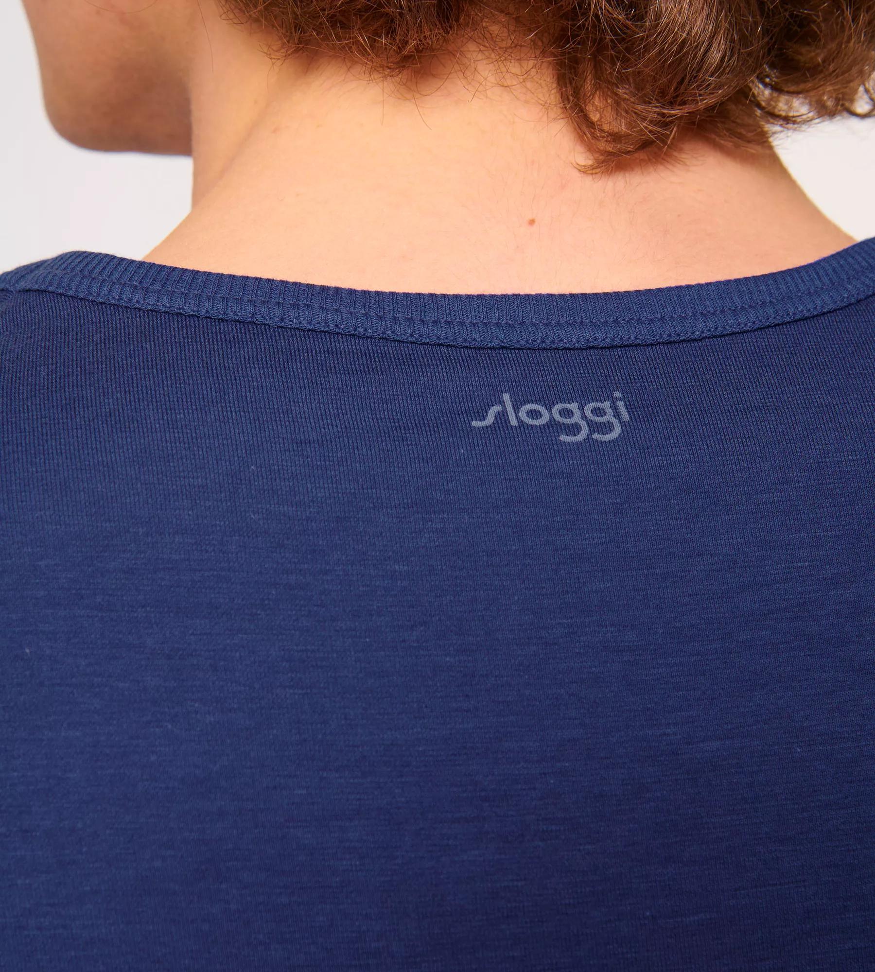 Sloggi Men GO Shirt O-Neck Regular Fit, heren T-shirt met een O-hals (1-pack), blauw