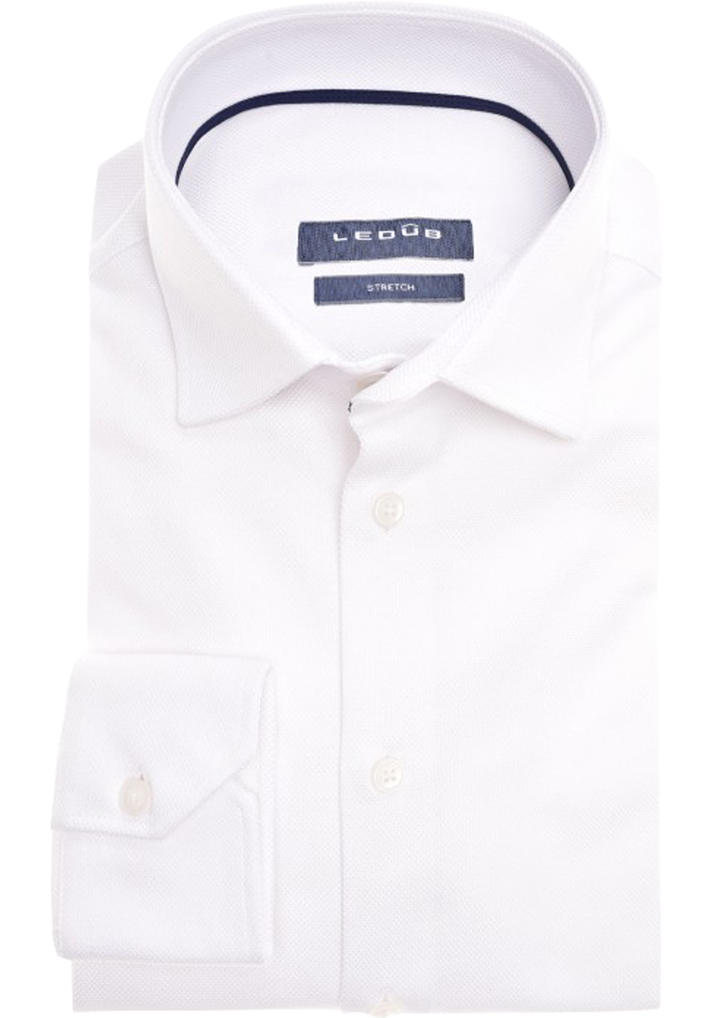 Ledub modern fit overhemd, wit