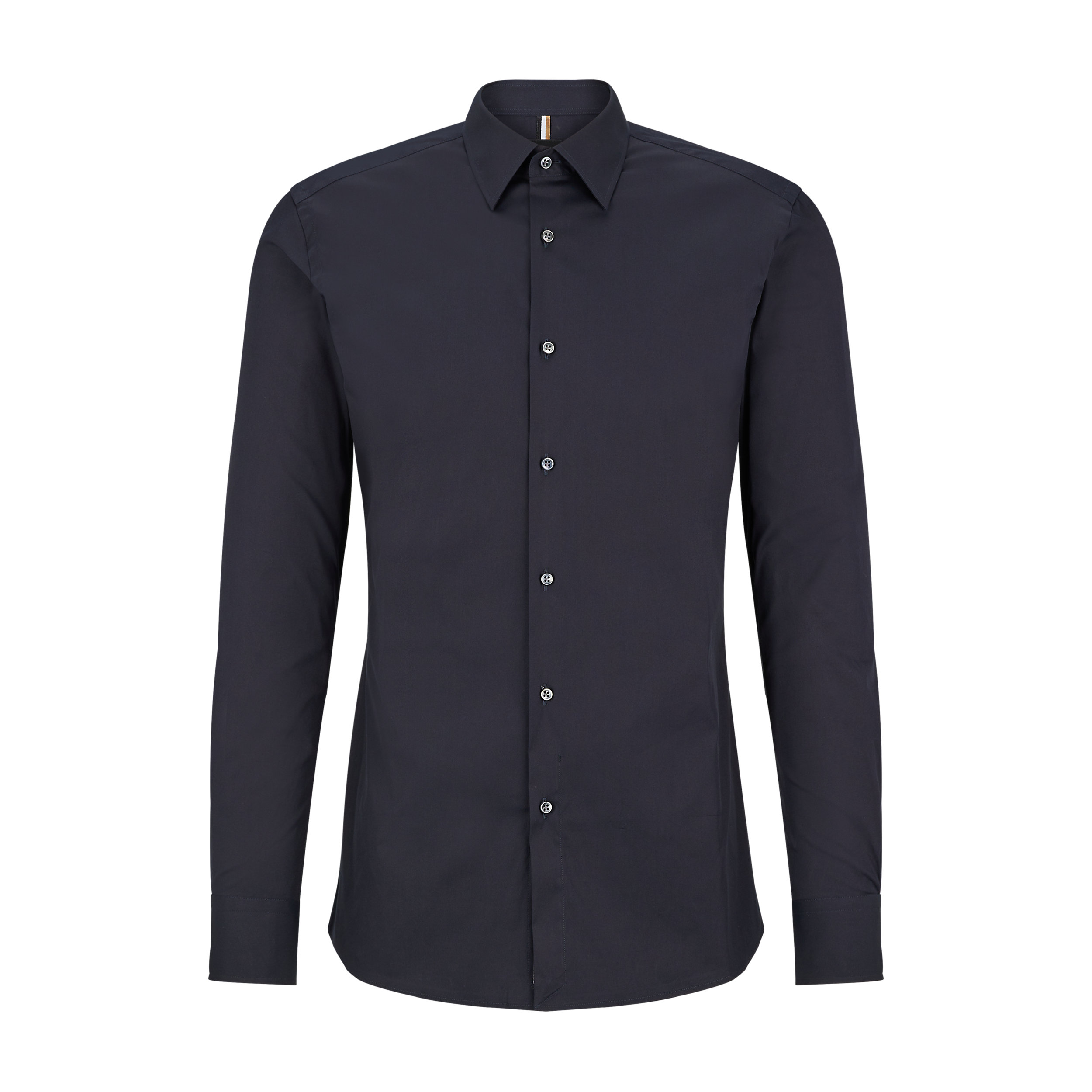 BOSS Hays slim fit overhemd, popeline, blauw