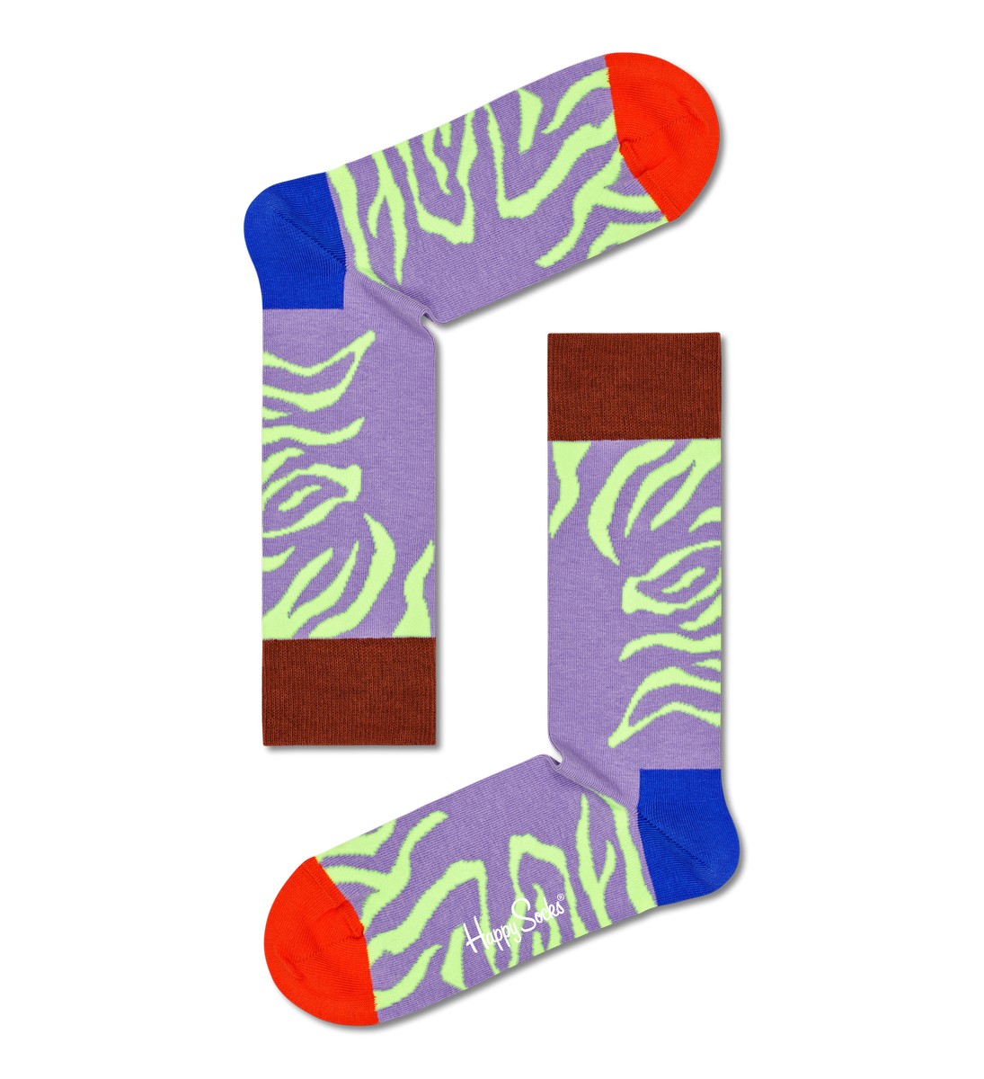 Happy Socks Tiger Rave Socks Gift Set (2-pack), unisex sokken in cadeauverpakking