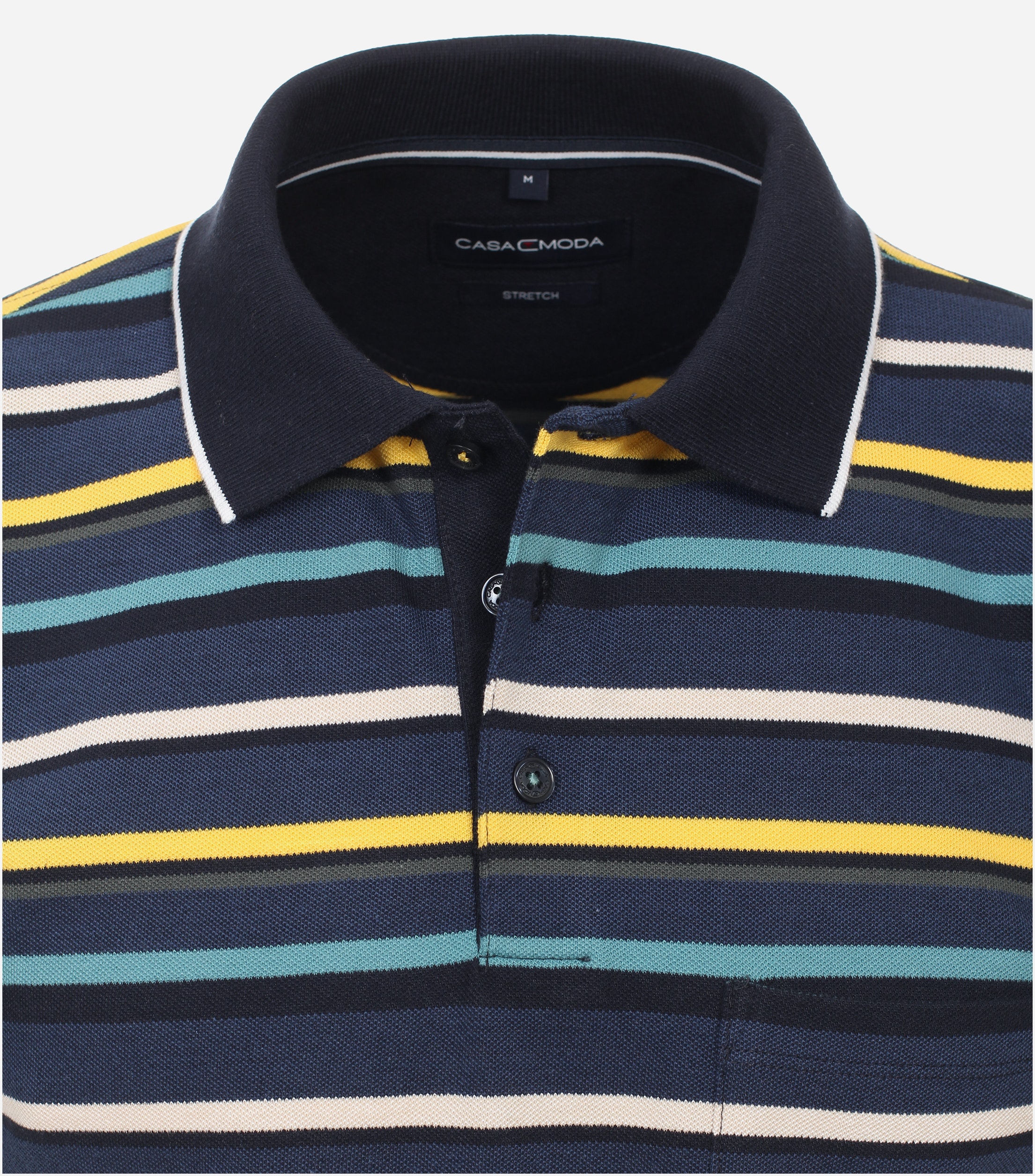 CASA MODA comfort fit heren polo, blauw