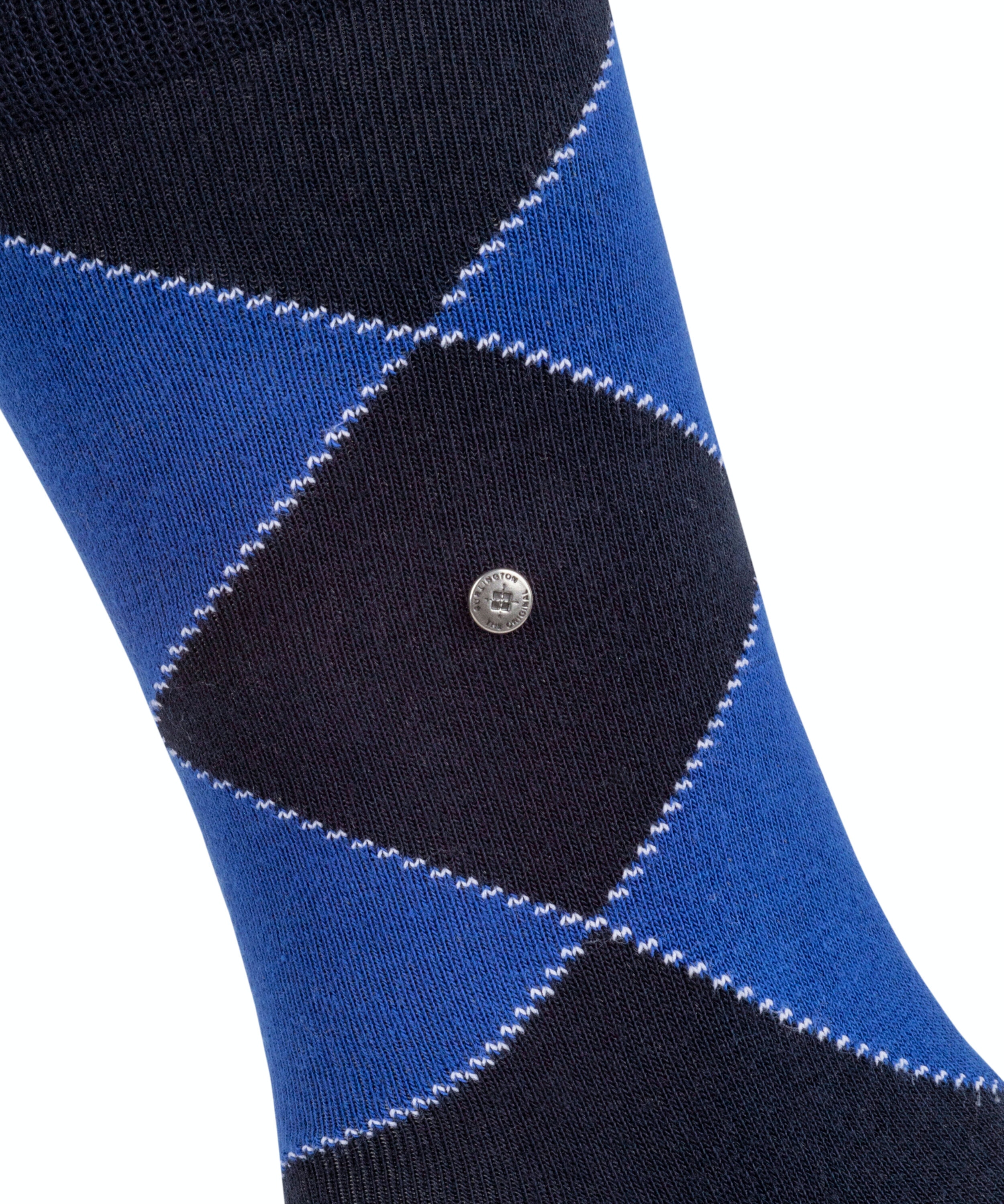 Burlington Kingston herensokken, blauw (marine)