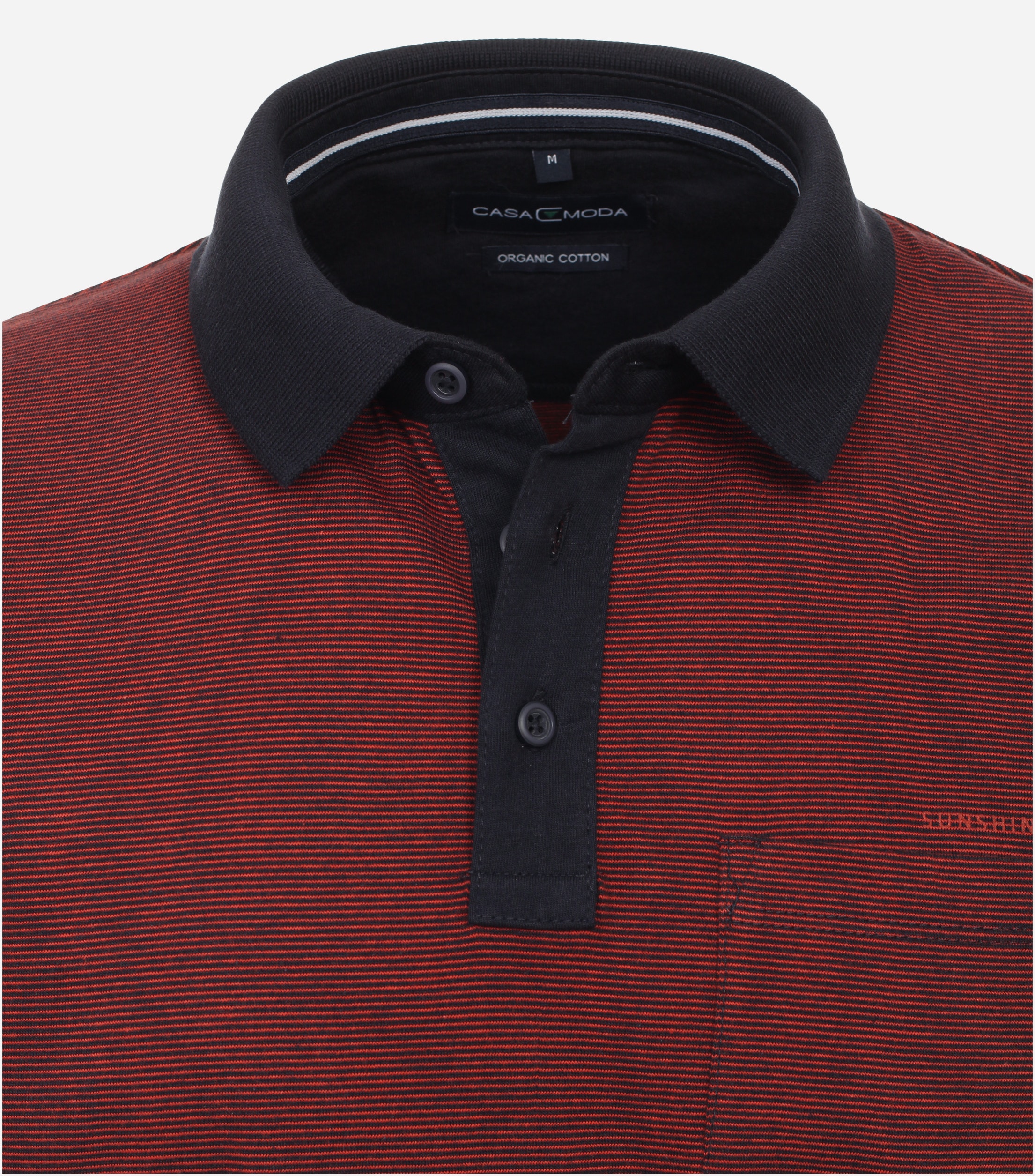 CASA MODA comfort fit heren polo, oranje
