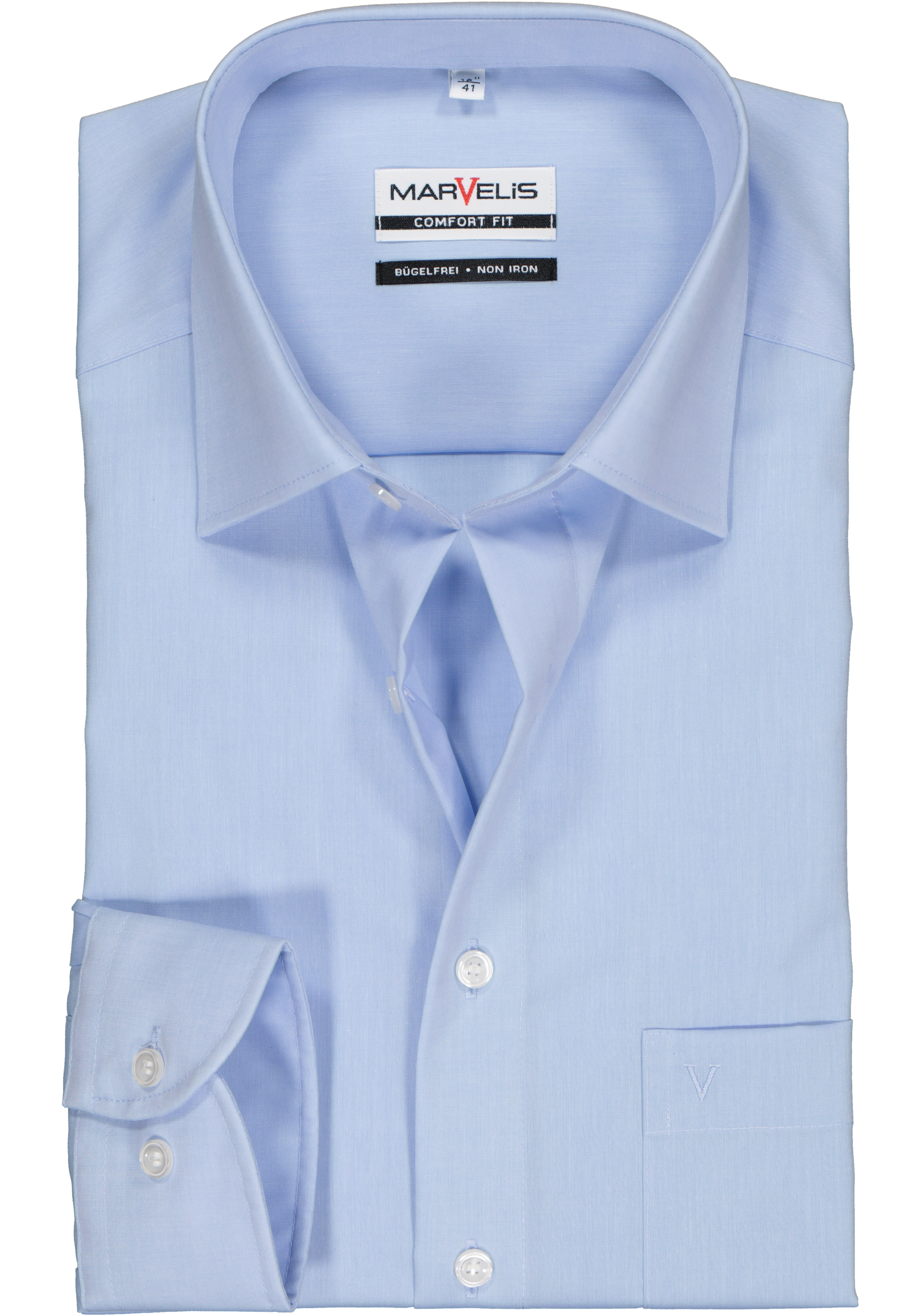 MARVELIS comfort fit overhemd, lichtblauw