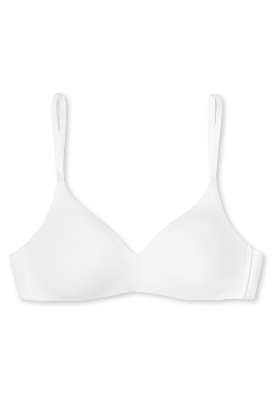 SCHIESSER 95/5 bh (1-pack), dames soft-bh biologisch katoen voorgevormd zonder beugel wit