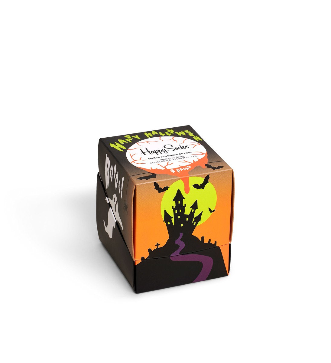 Happy Socks Halloween Socks Gift Set (3-pack), unisex sokken in cadeauverpakking