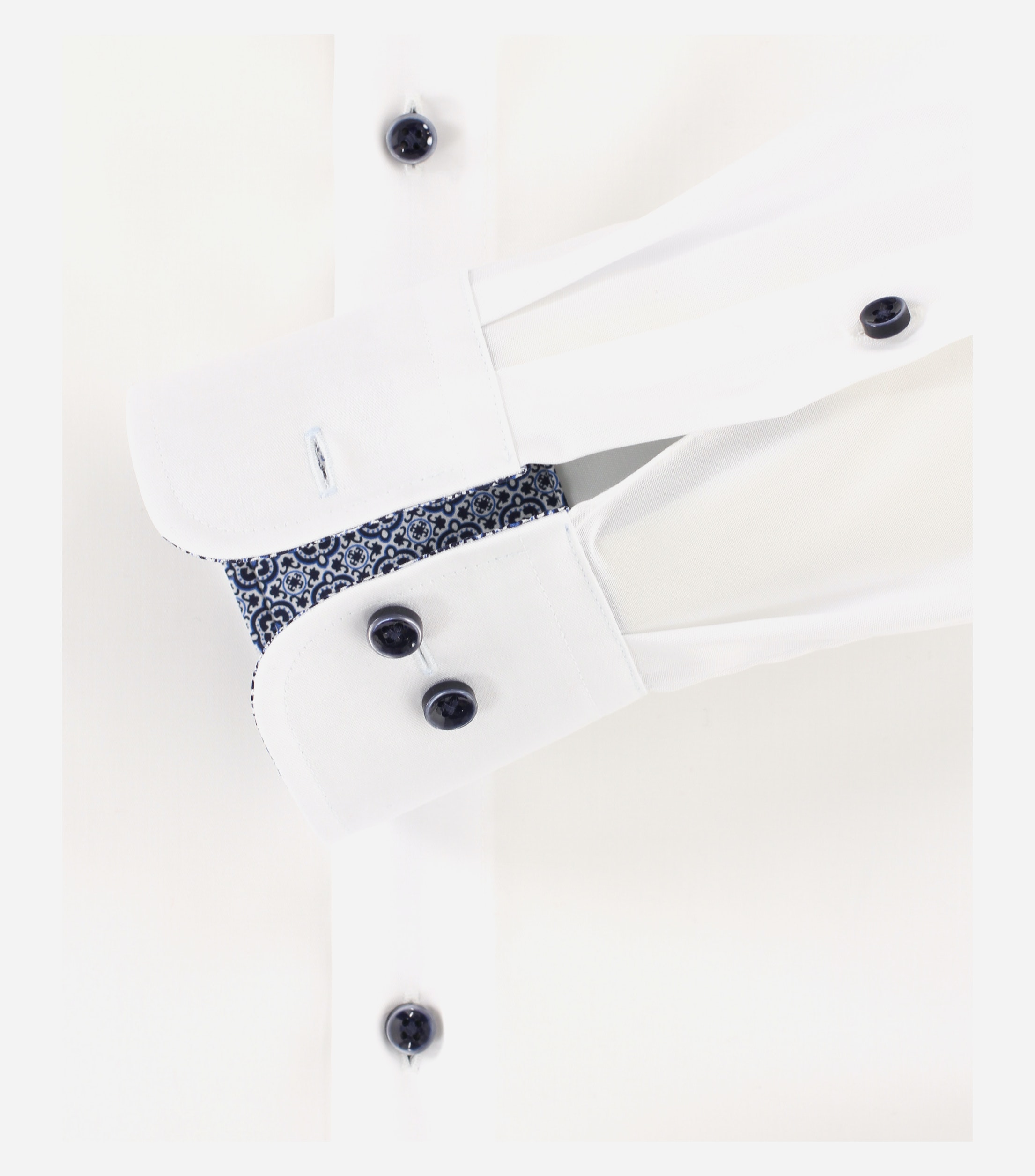 CASA MODA modern fit overhemd, twill, wit